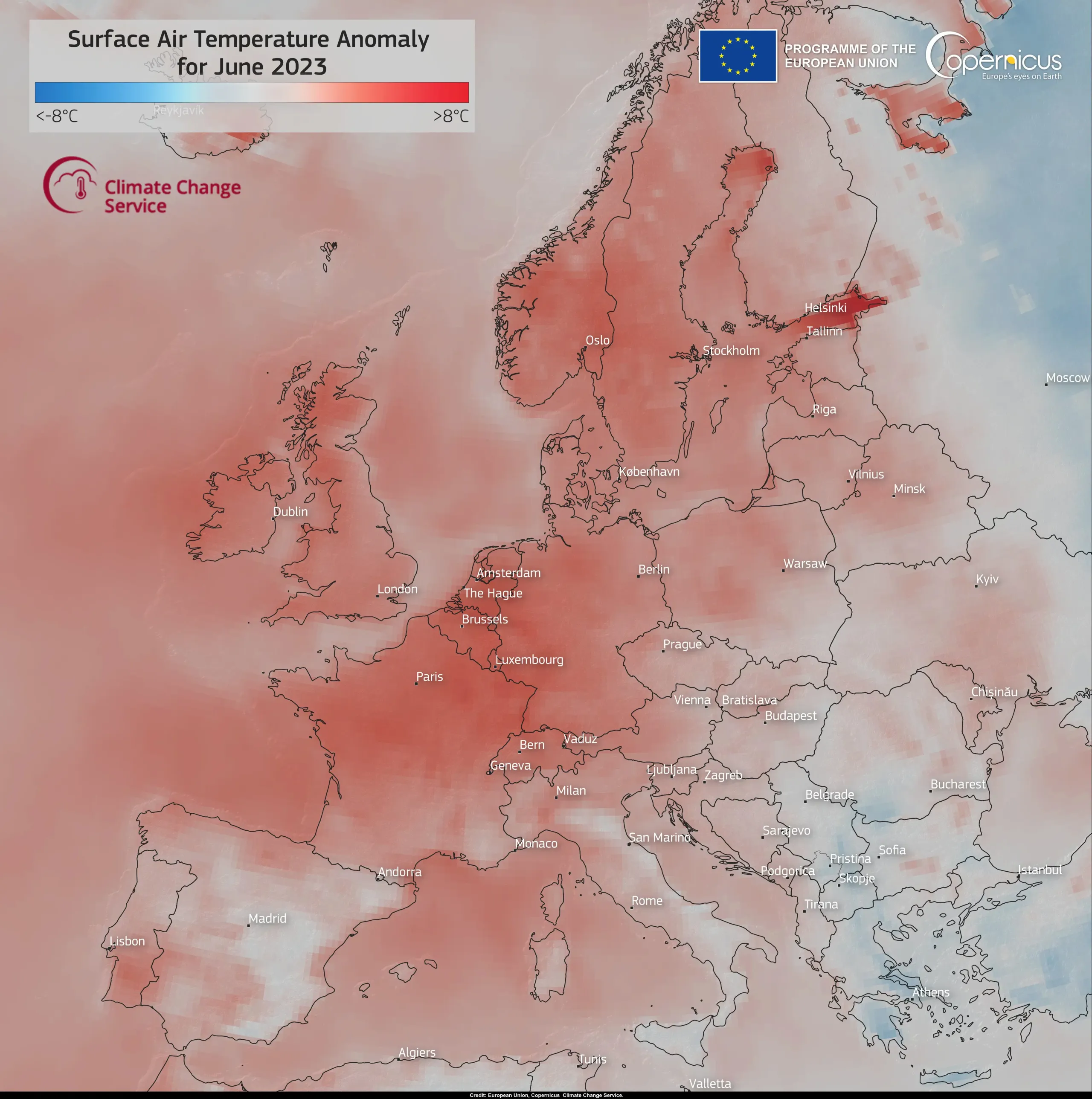 June 2023 was the warmest globally
