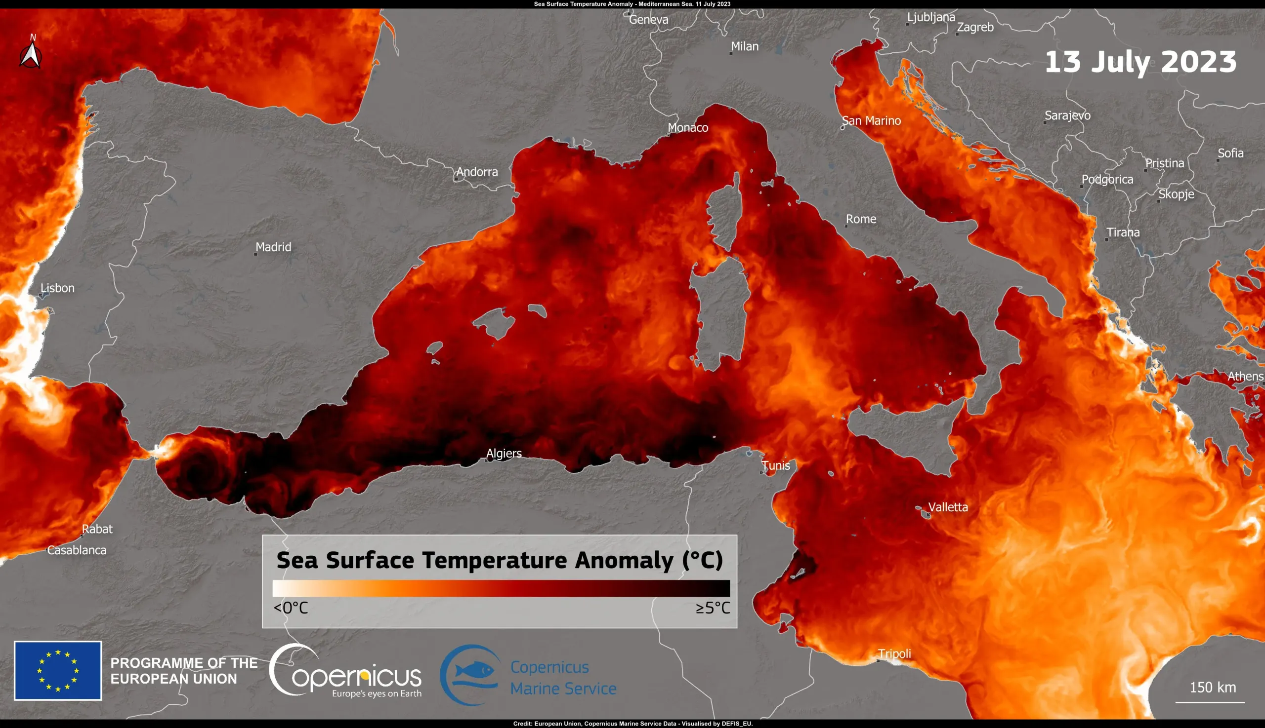 Escalating Sea Heatwaves: Record-Breaking Temperatures in the Atlantic and Mediterranean