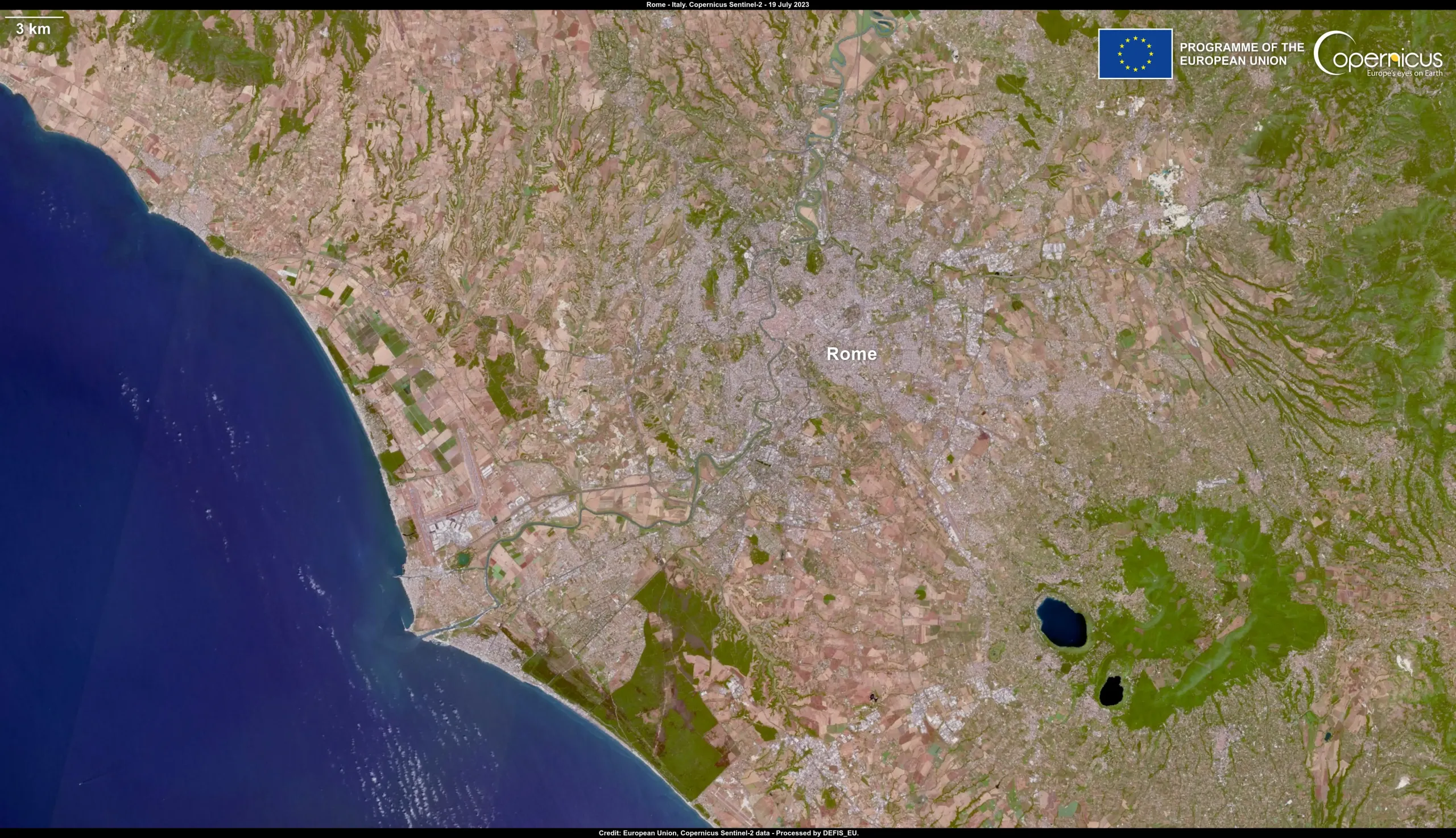 Exceptional high air temperatures recorded in southern Europe in July 2023