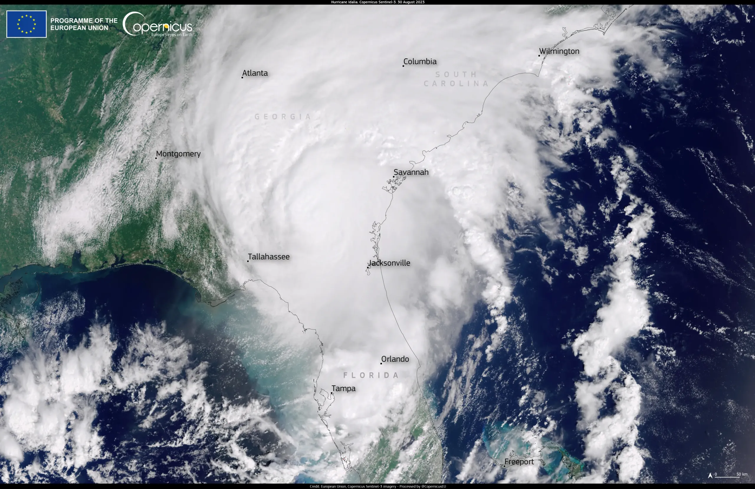 Hurricane Idalia hits Florida and Advances Across Georgia and South Carolina