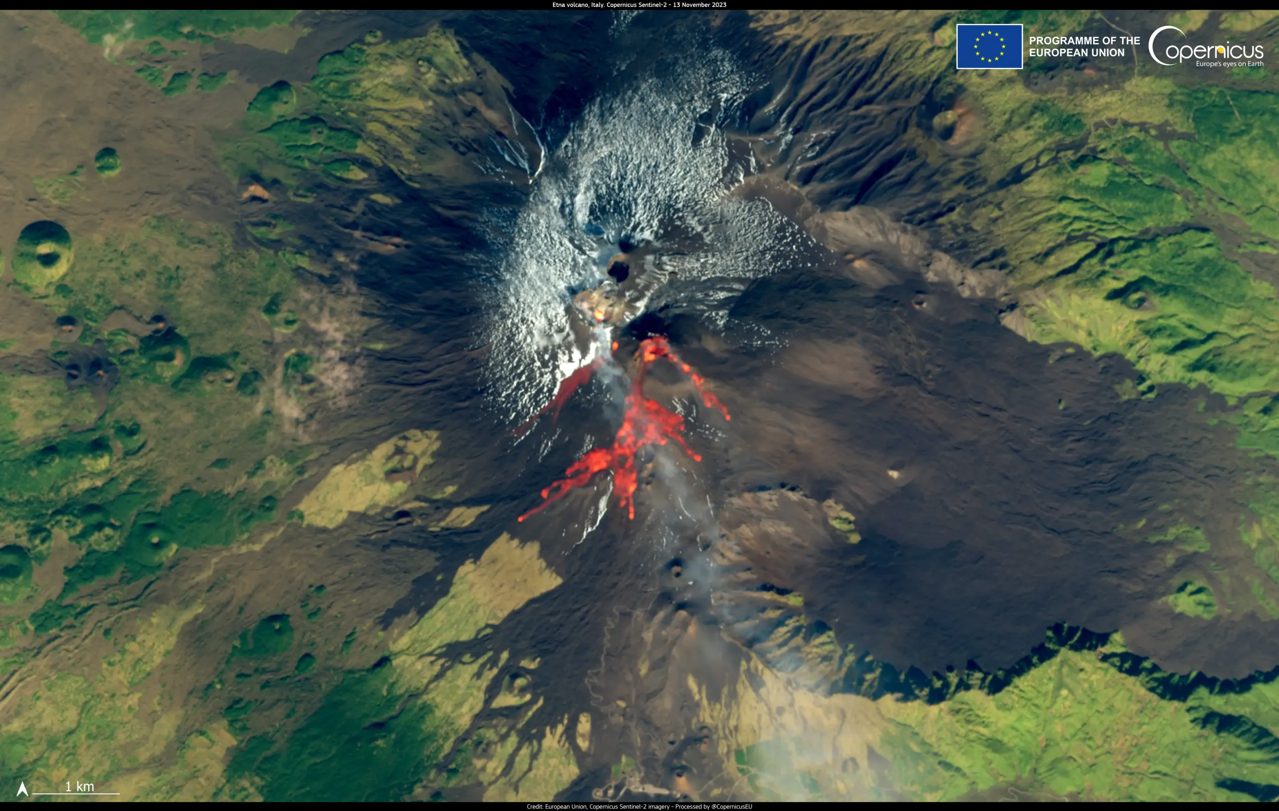 Third paroxysm of 2023 at the Etna volcano