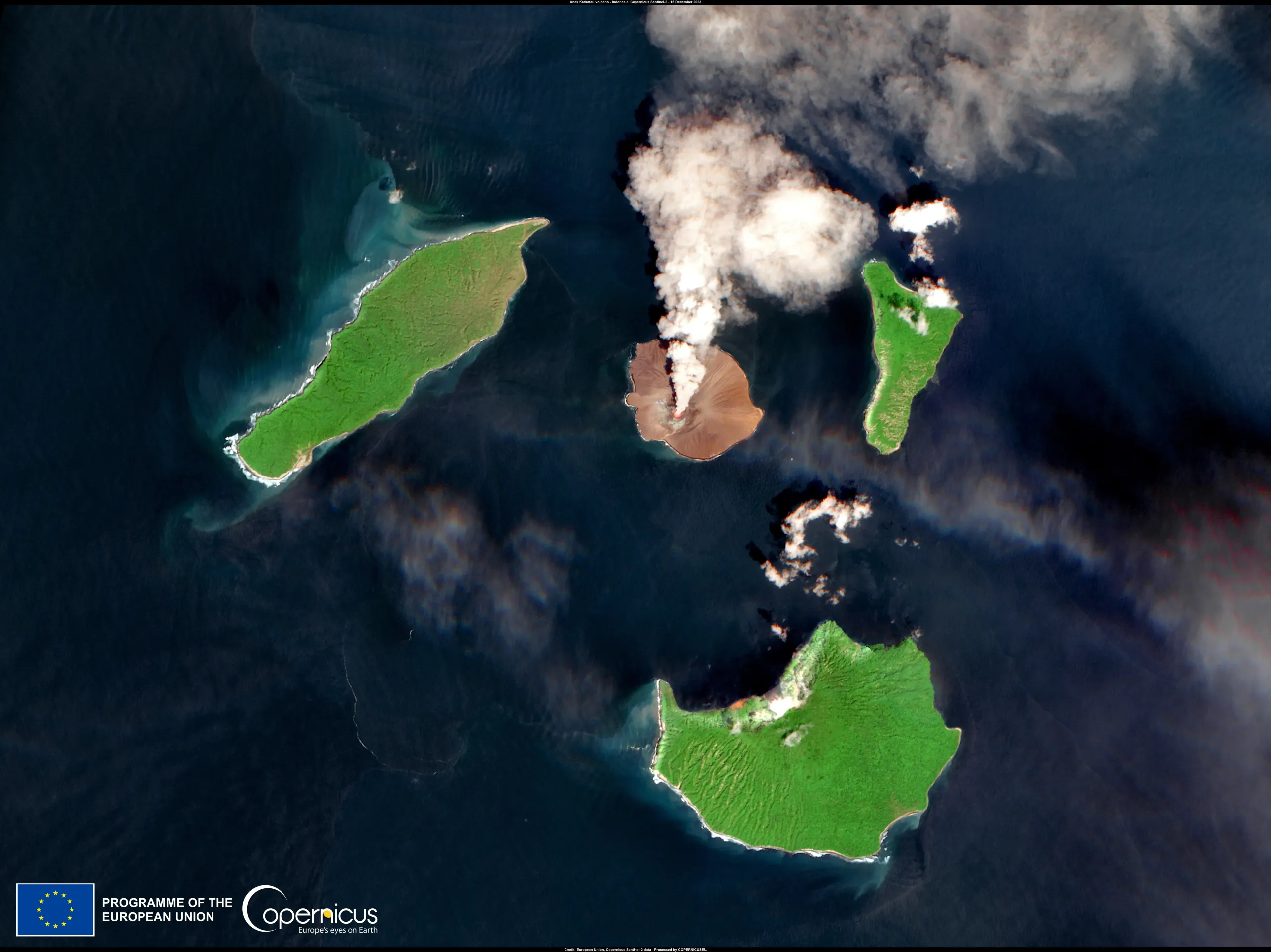 Mount Anak Krakatau erupts in Indonesia