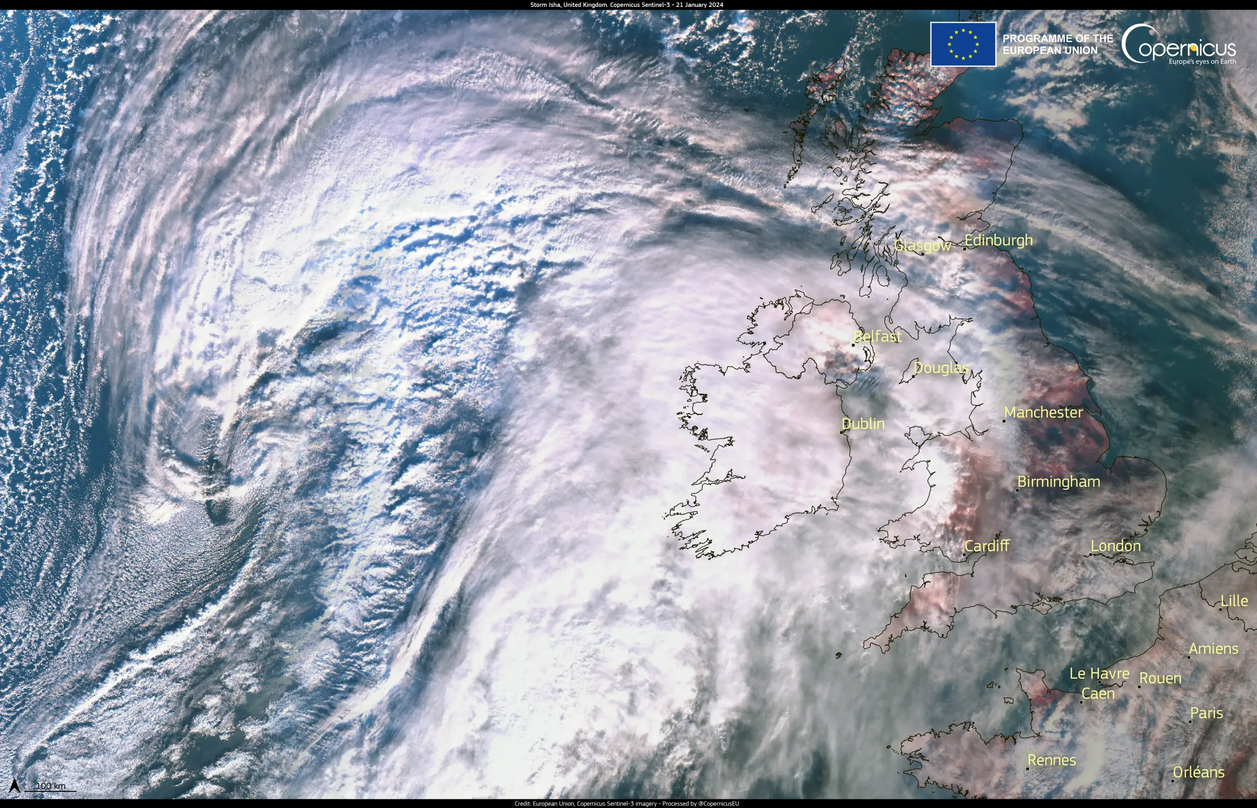 Storm Isha sweeps across the UK, leaving thousands without power