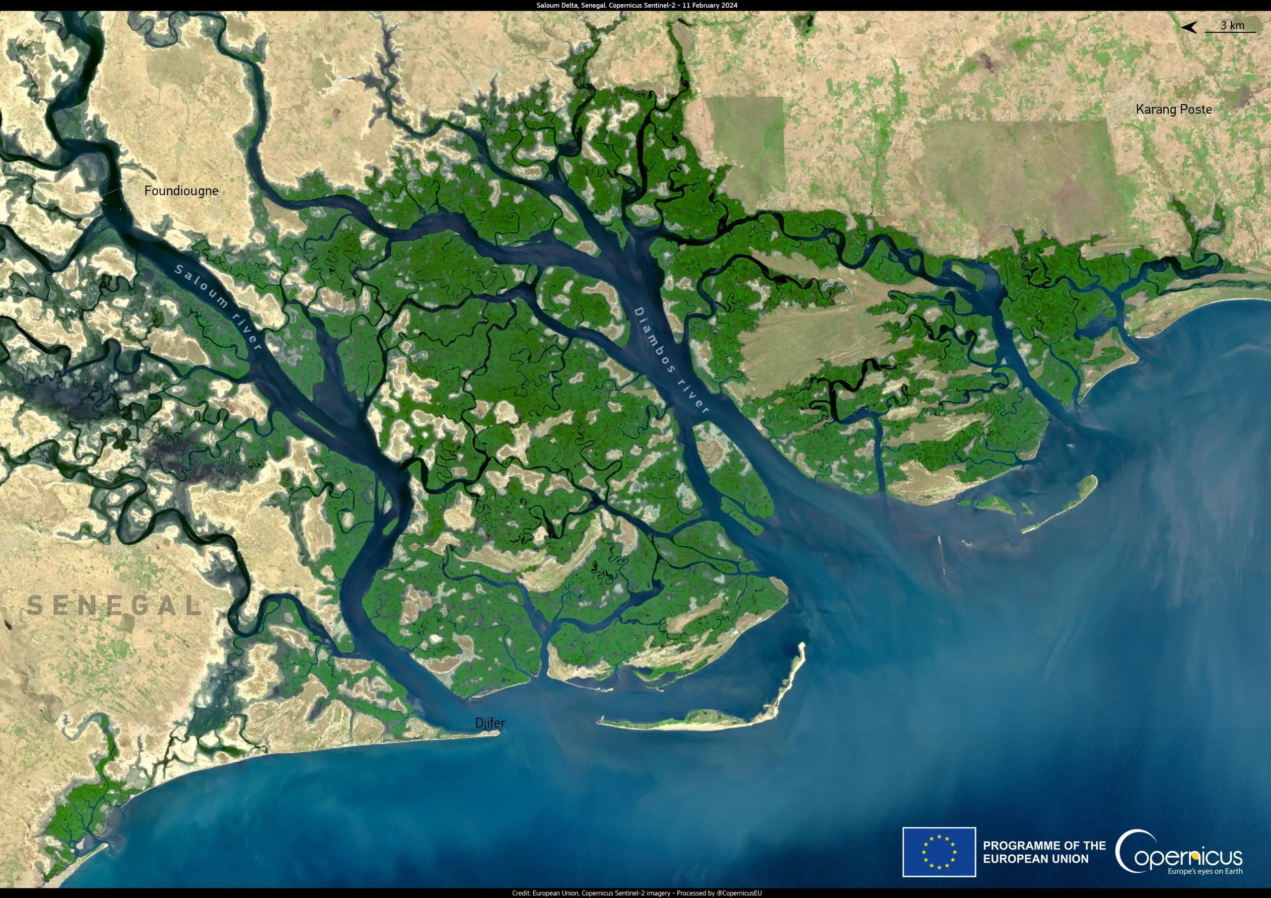 Saloum Delta in Senegal