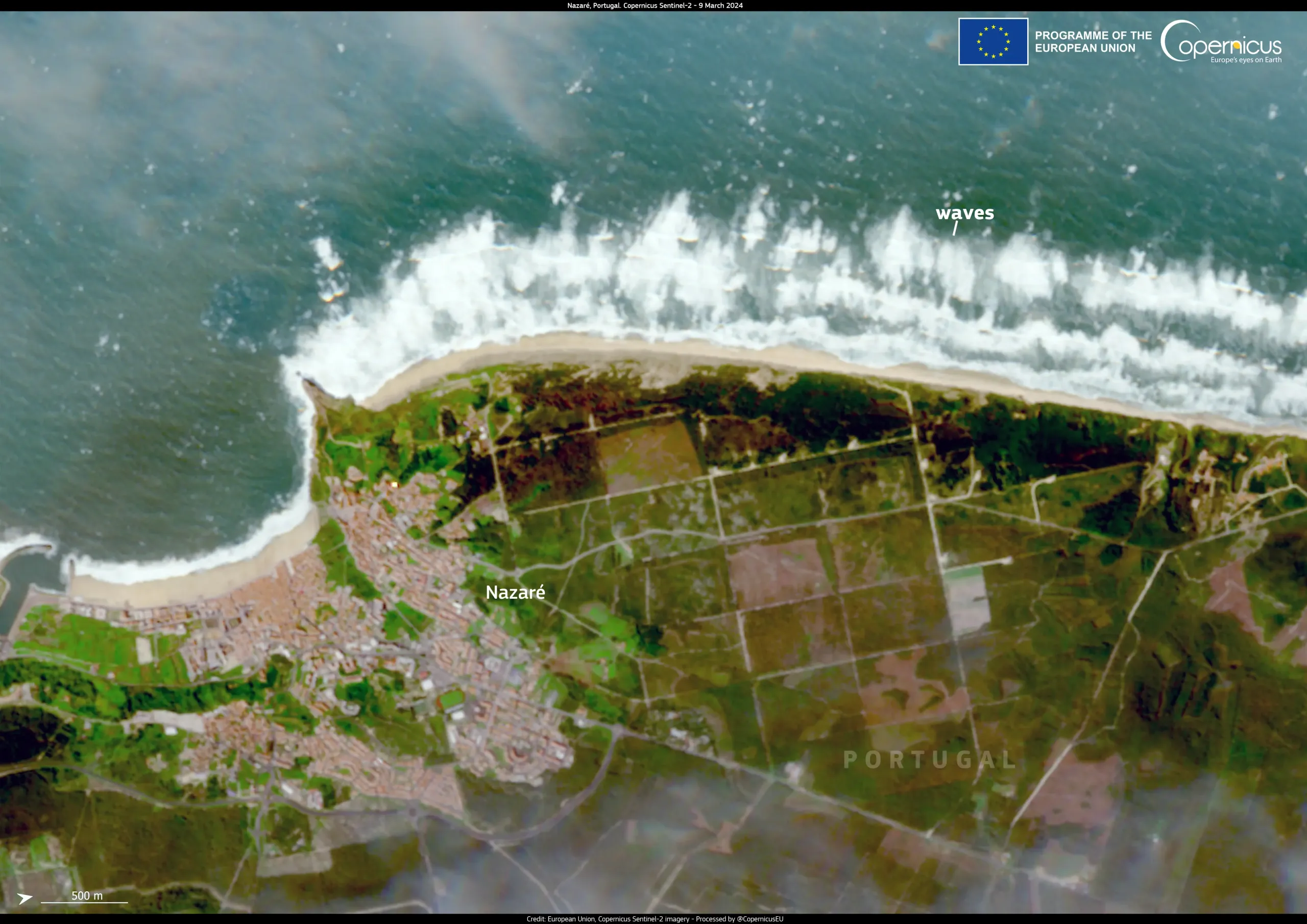 Enormous waves in Nazaré