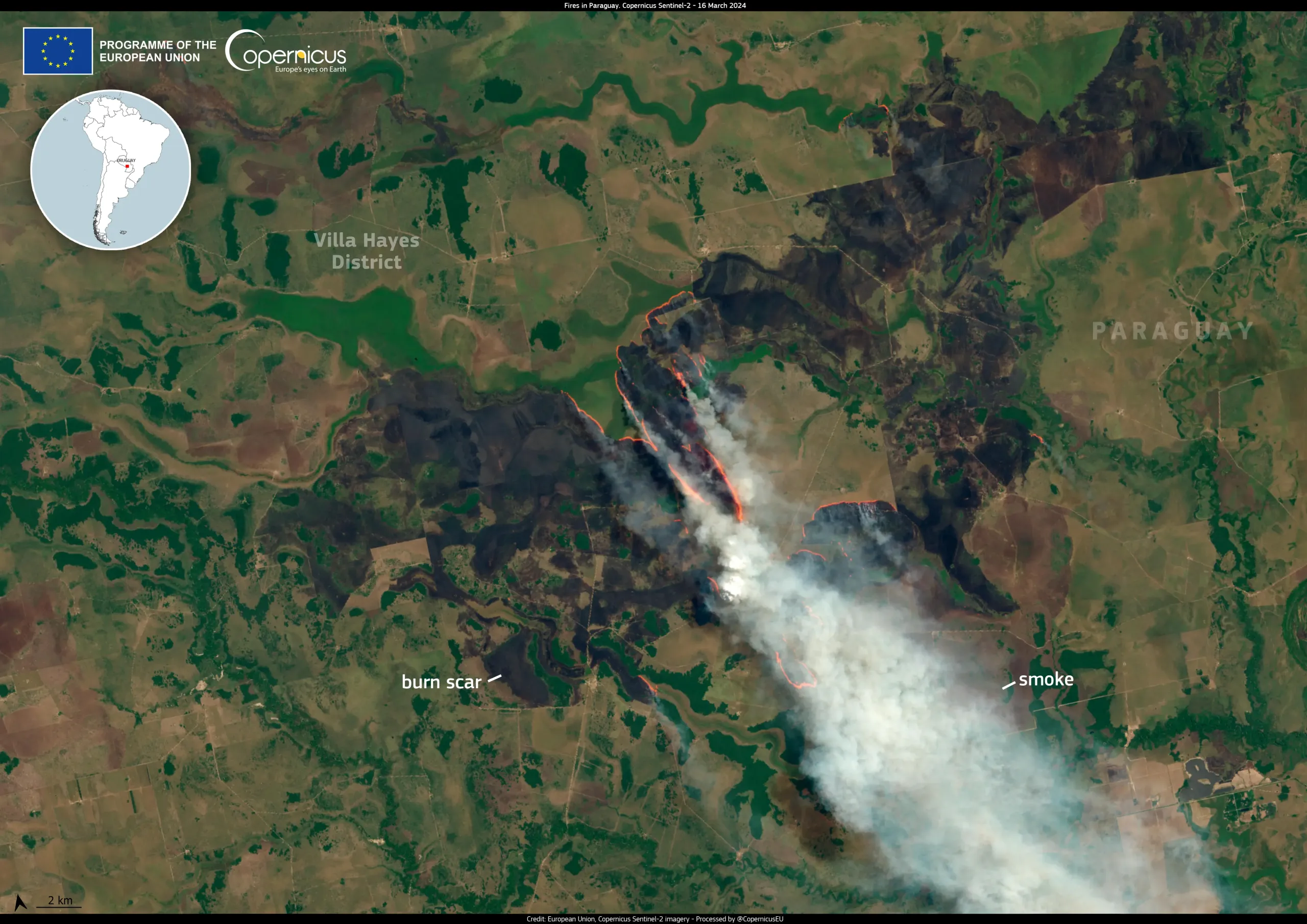 Wildfires in Paraguay