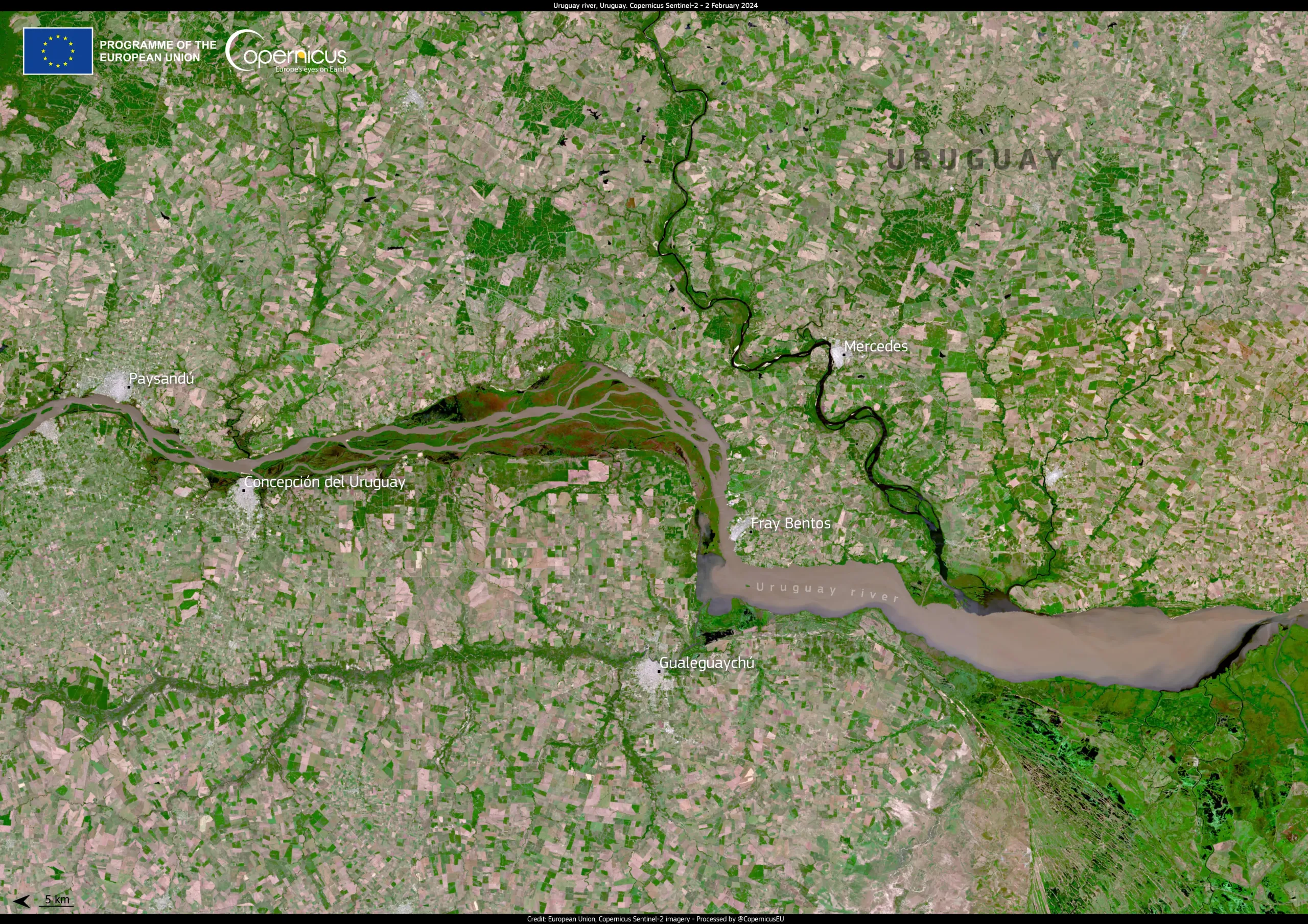 The Uruguay River, a fertile ground for agriculture