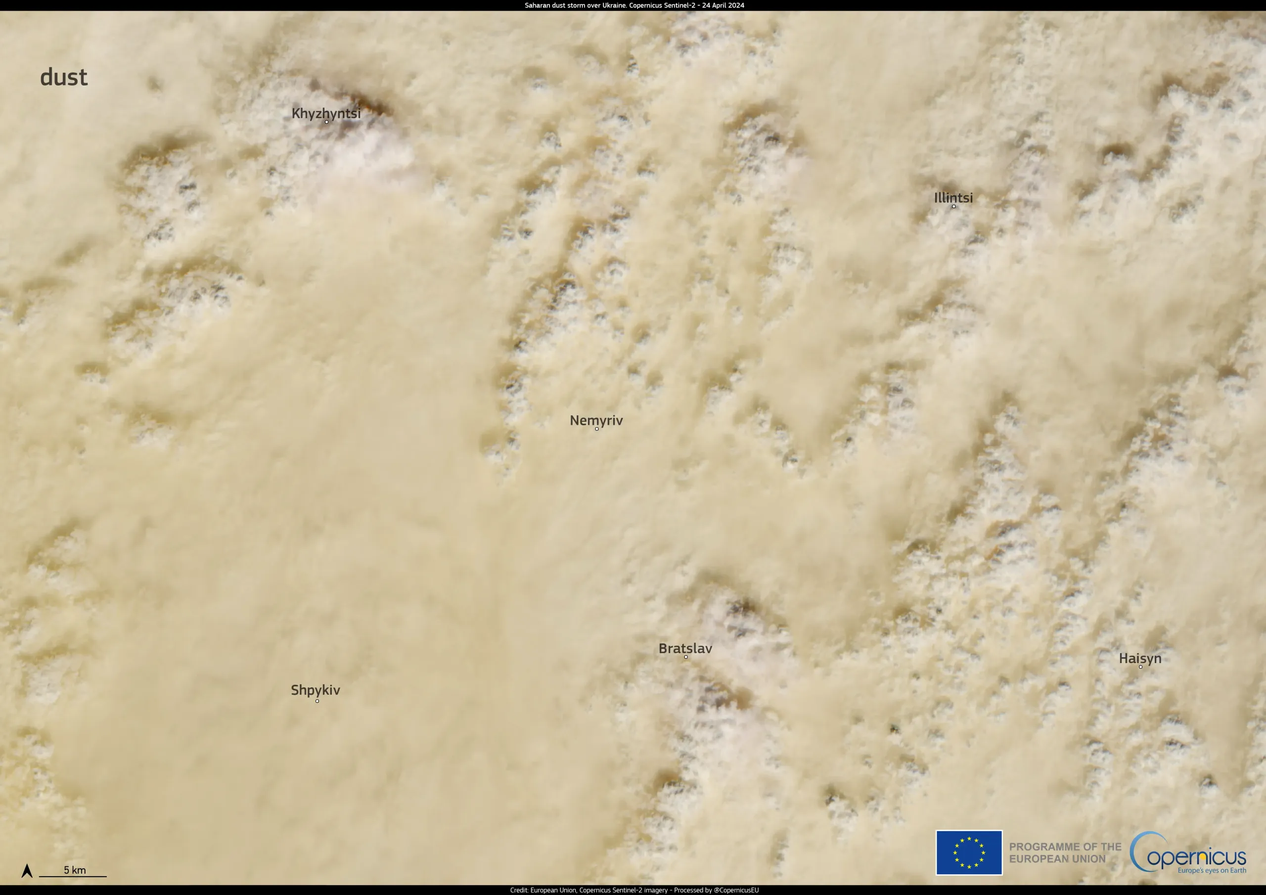 Saharan dust storm reaches Eastern Europe