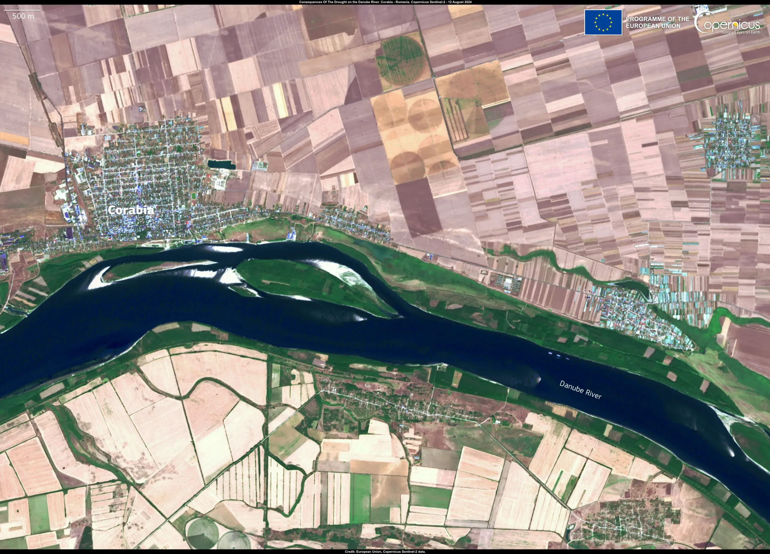 Low water levels impact Danube navigation in Romania