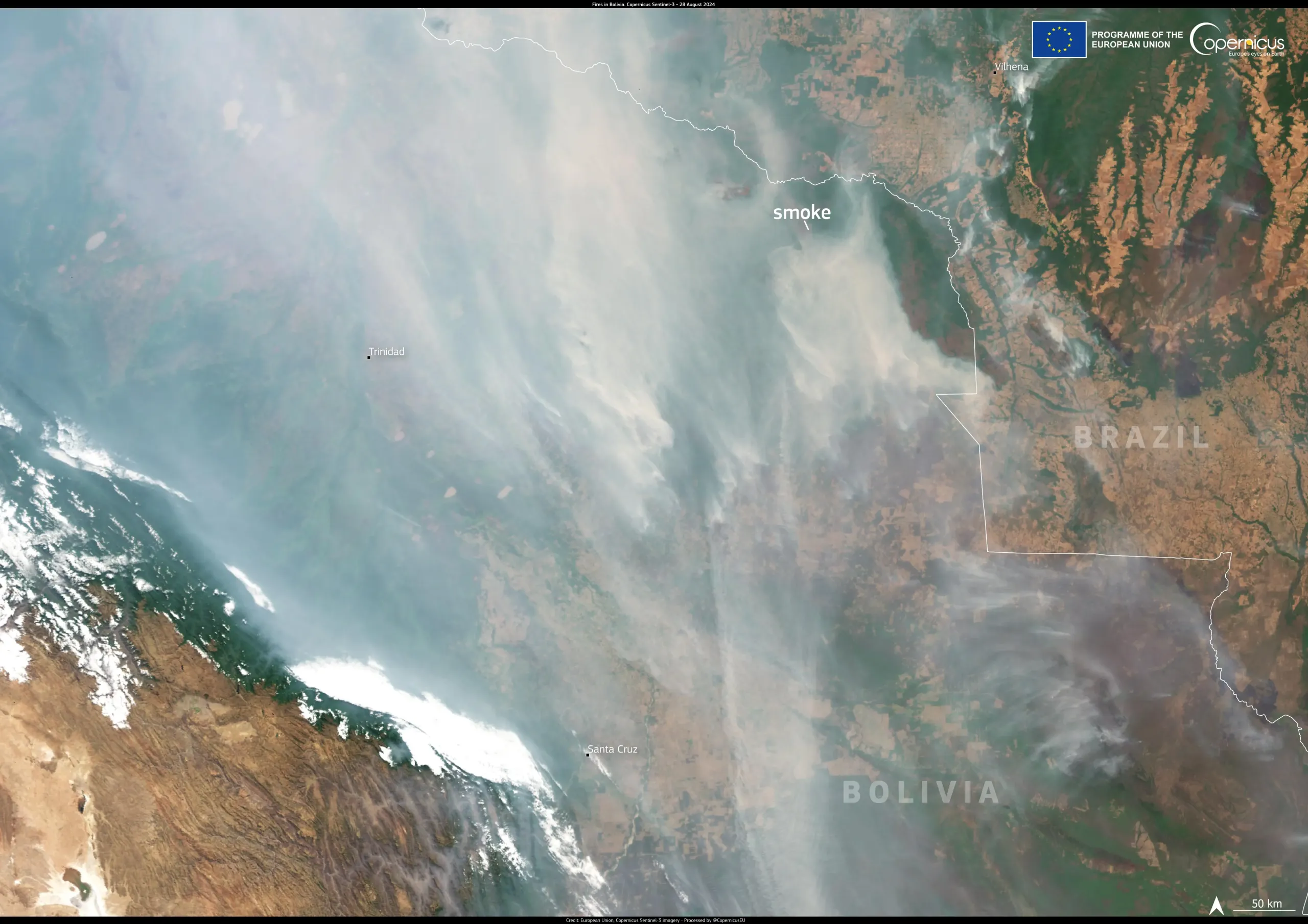 Wildfires in Bolivia reach critical levels