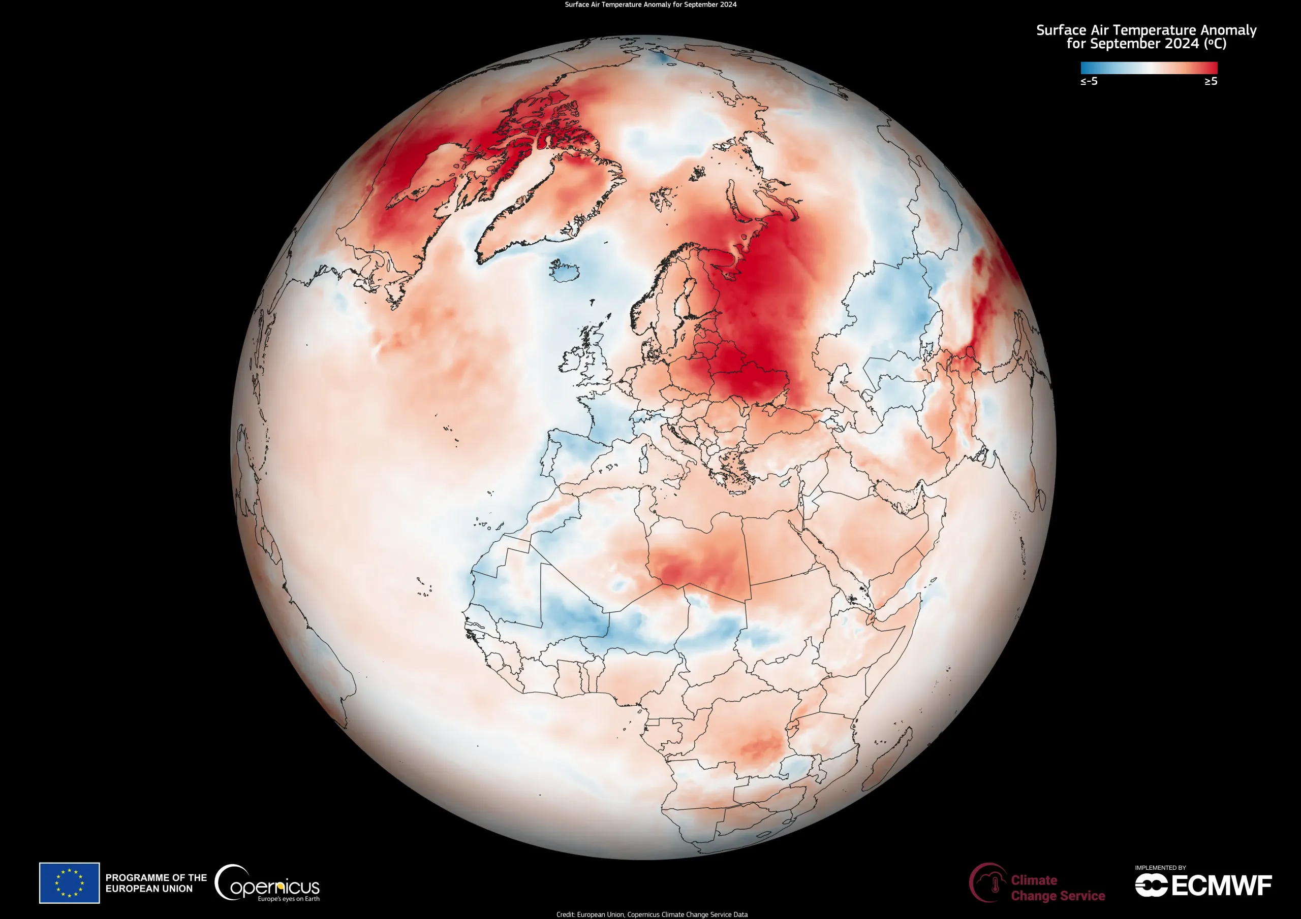September 2024, the second-warmest September on record