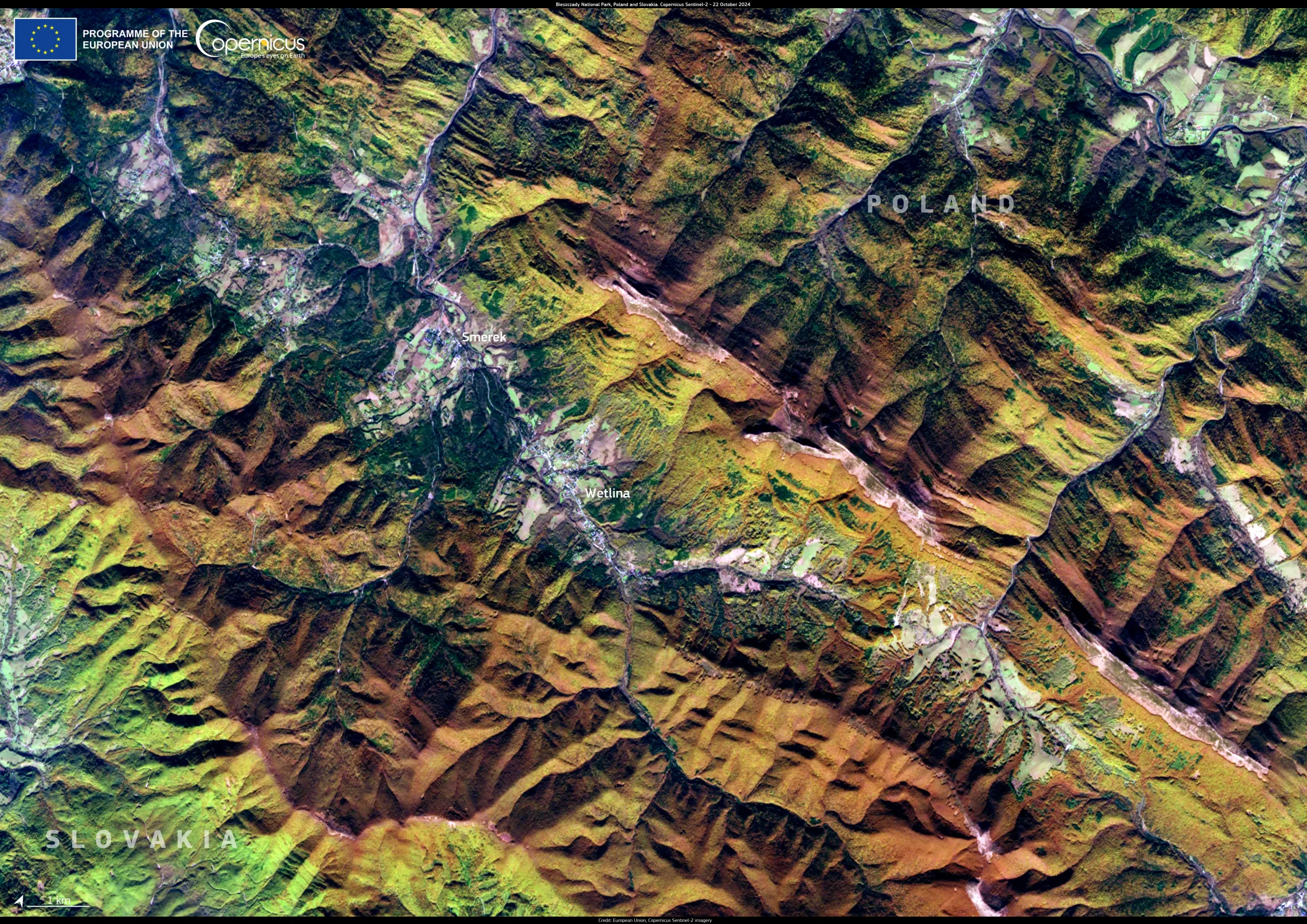 Autumn in the Bieszczady National Park, Poland