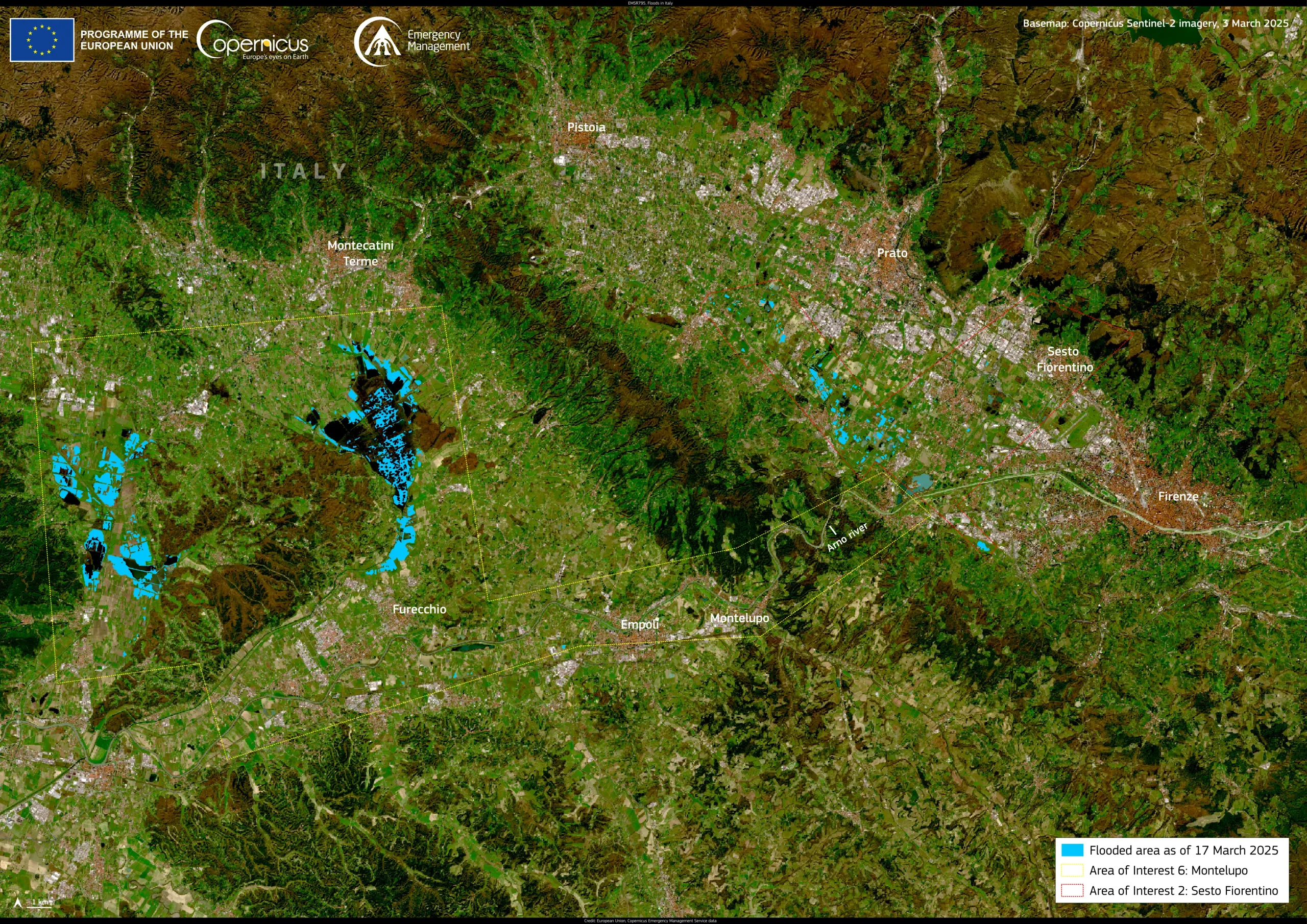 Severe flooding in northern and central Italy