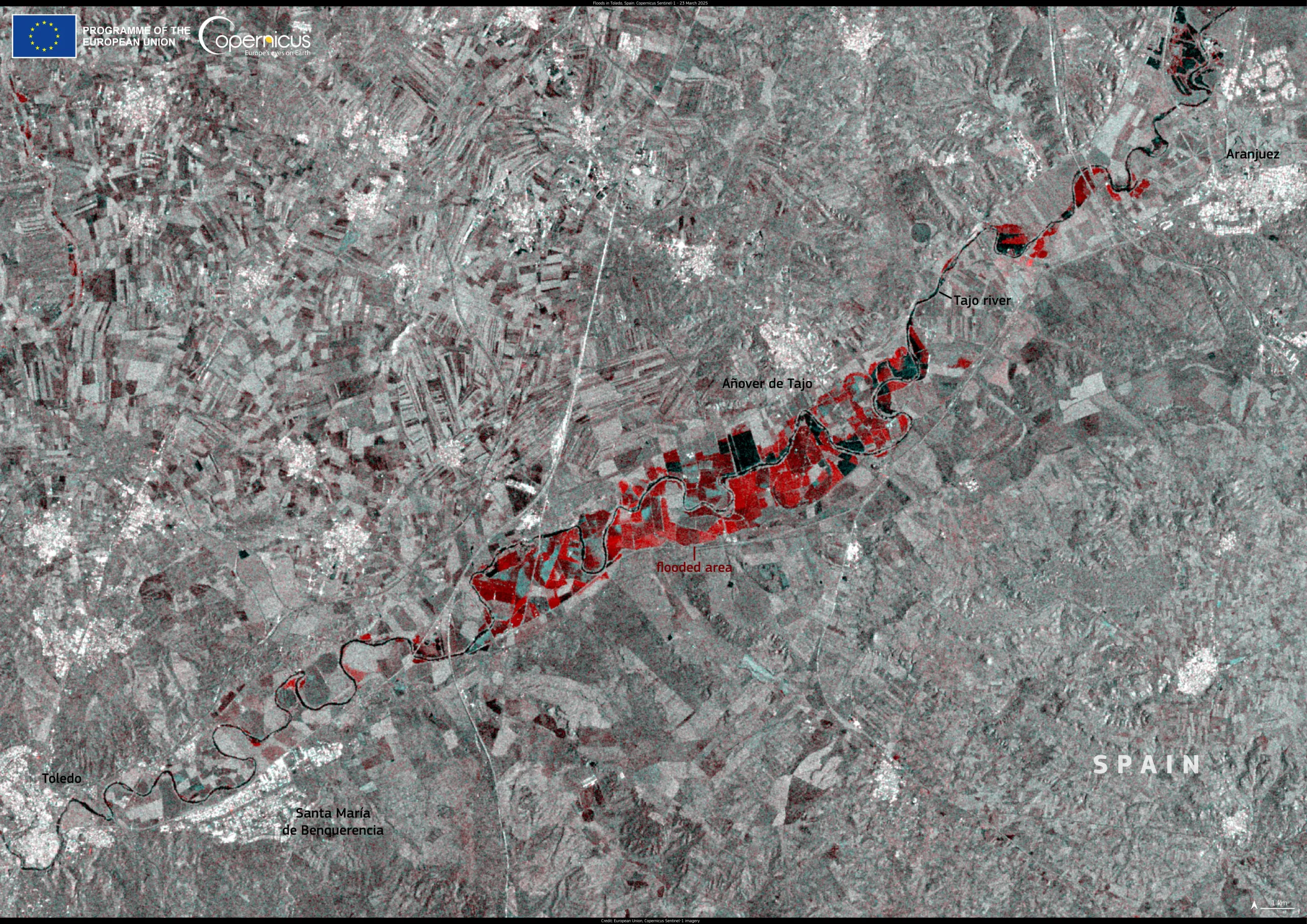 Severe flooding in Spain following Storm Martinho