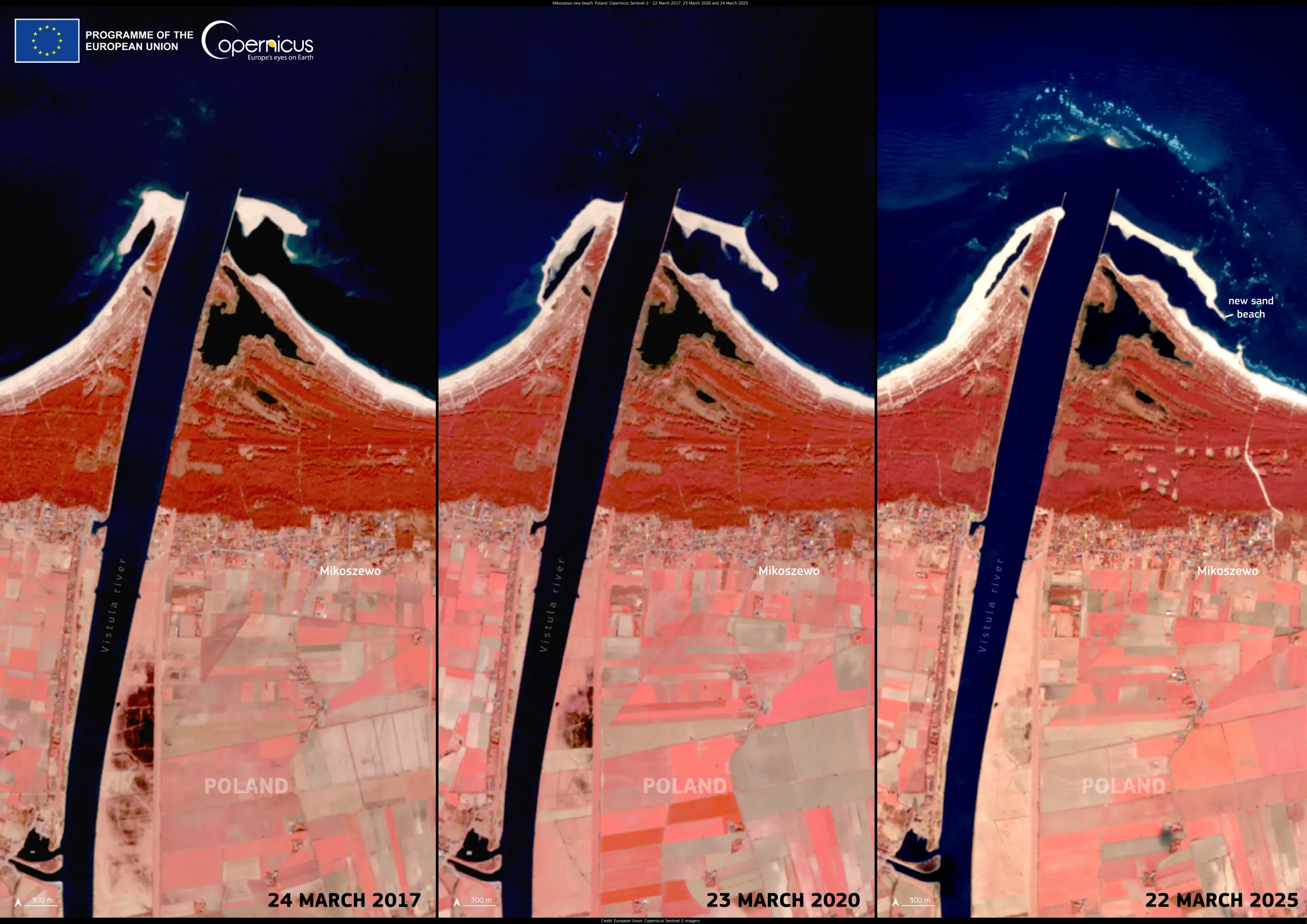 A new beach in Mikoszewo, Poland