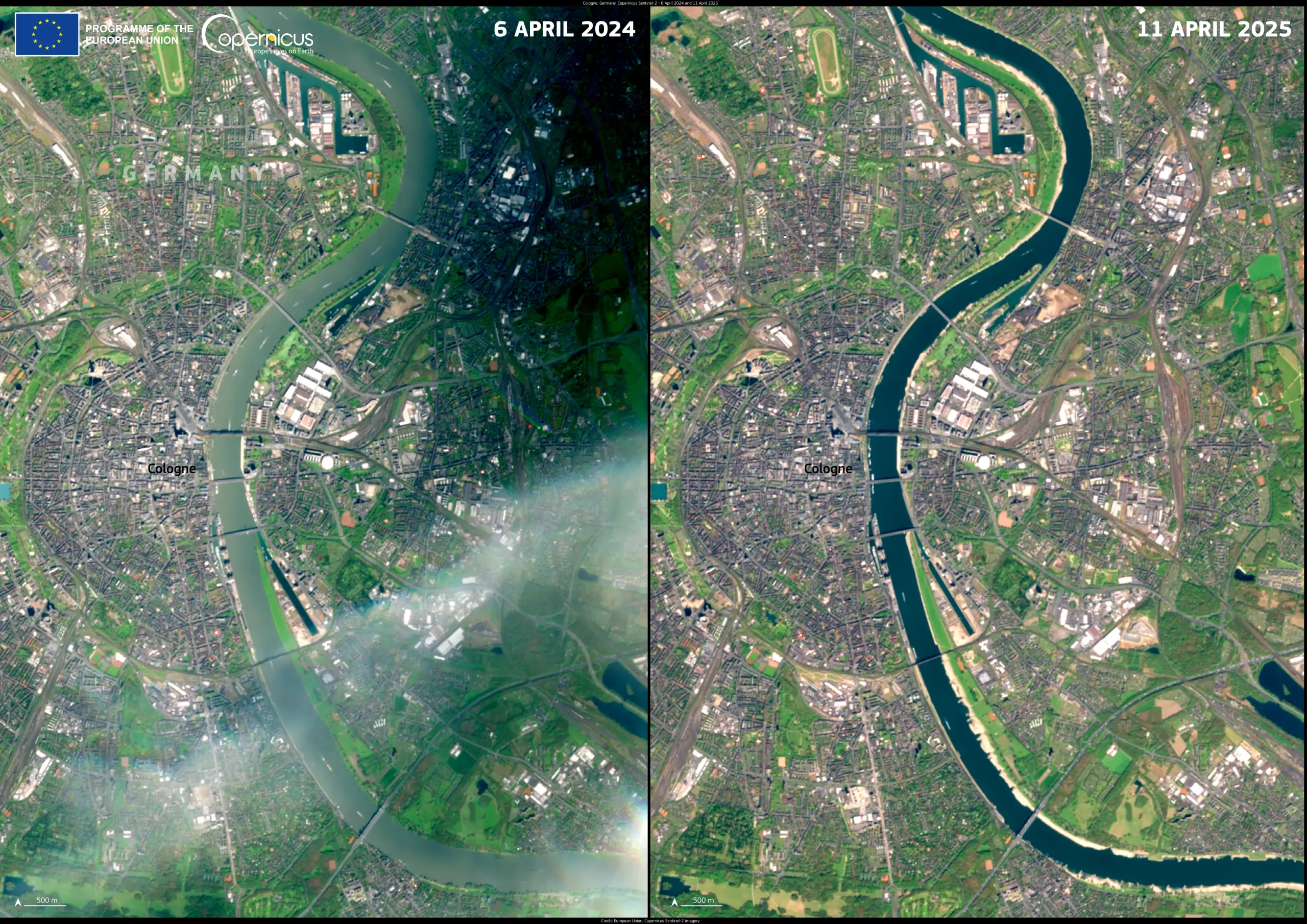 Drought in Cologne, Germany