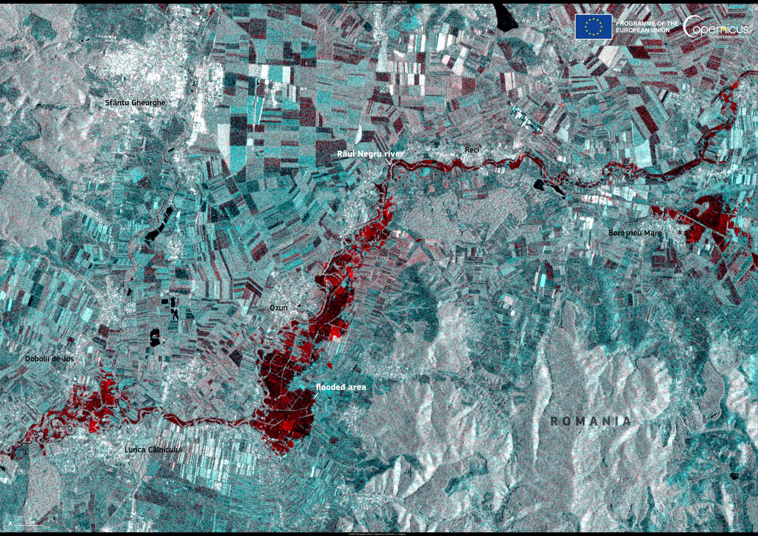 Severe flooding in Romania