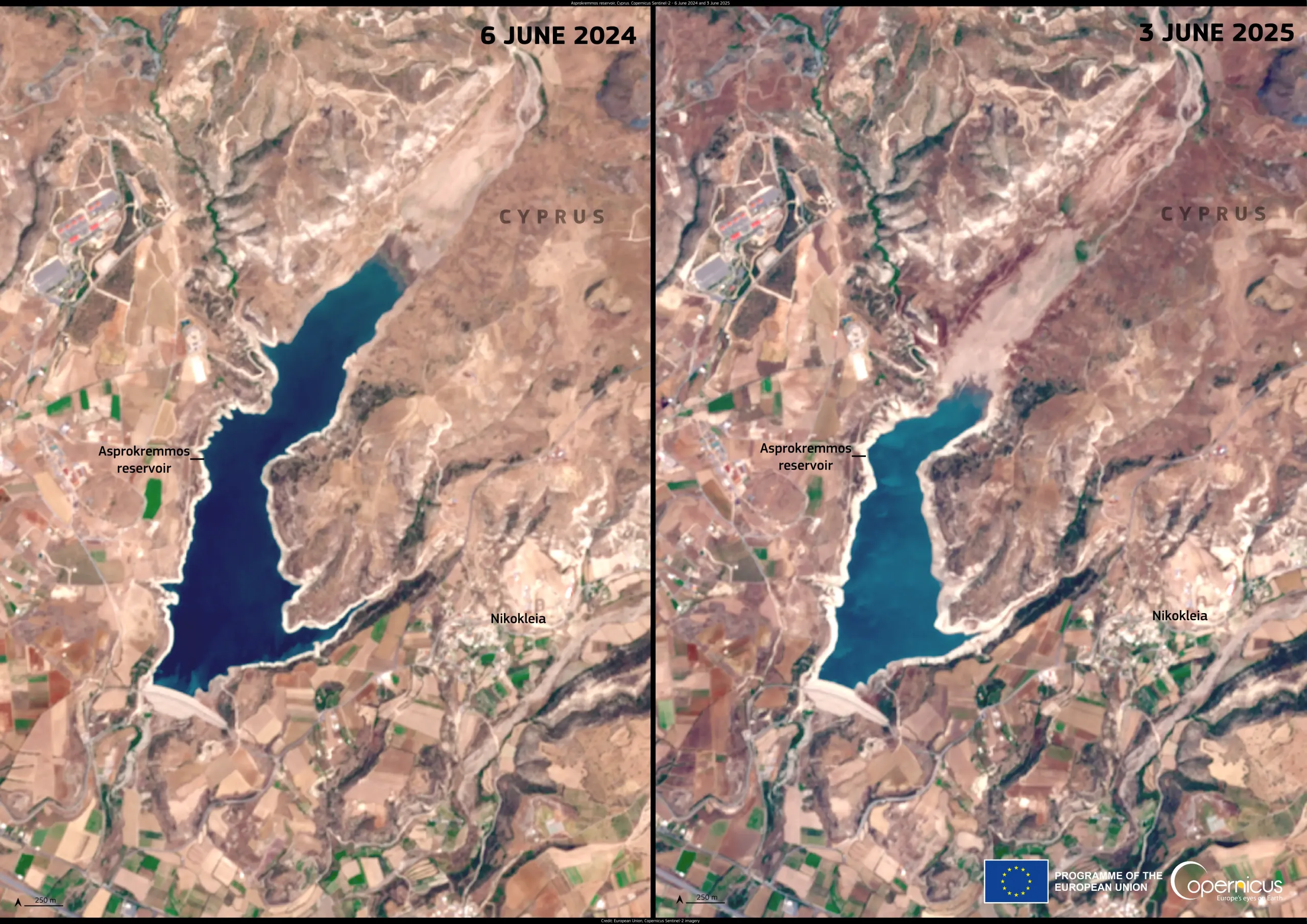 Visible impact of drought in Cyprus