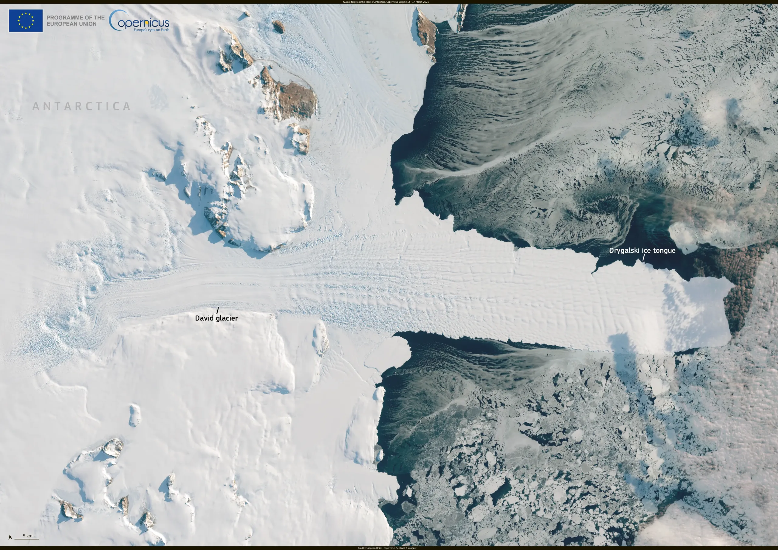 Glacial forces at the edge of Antarctica