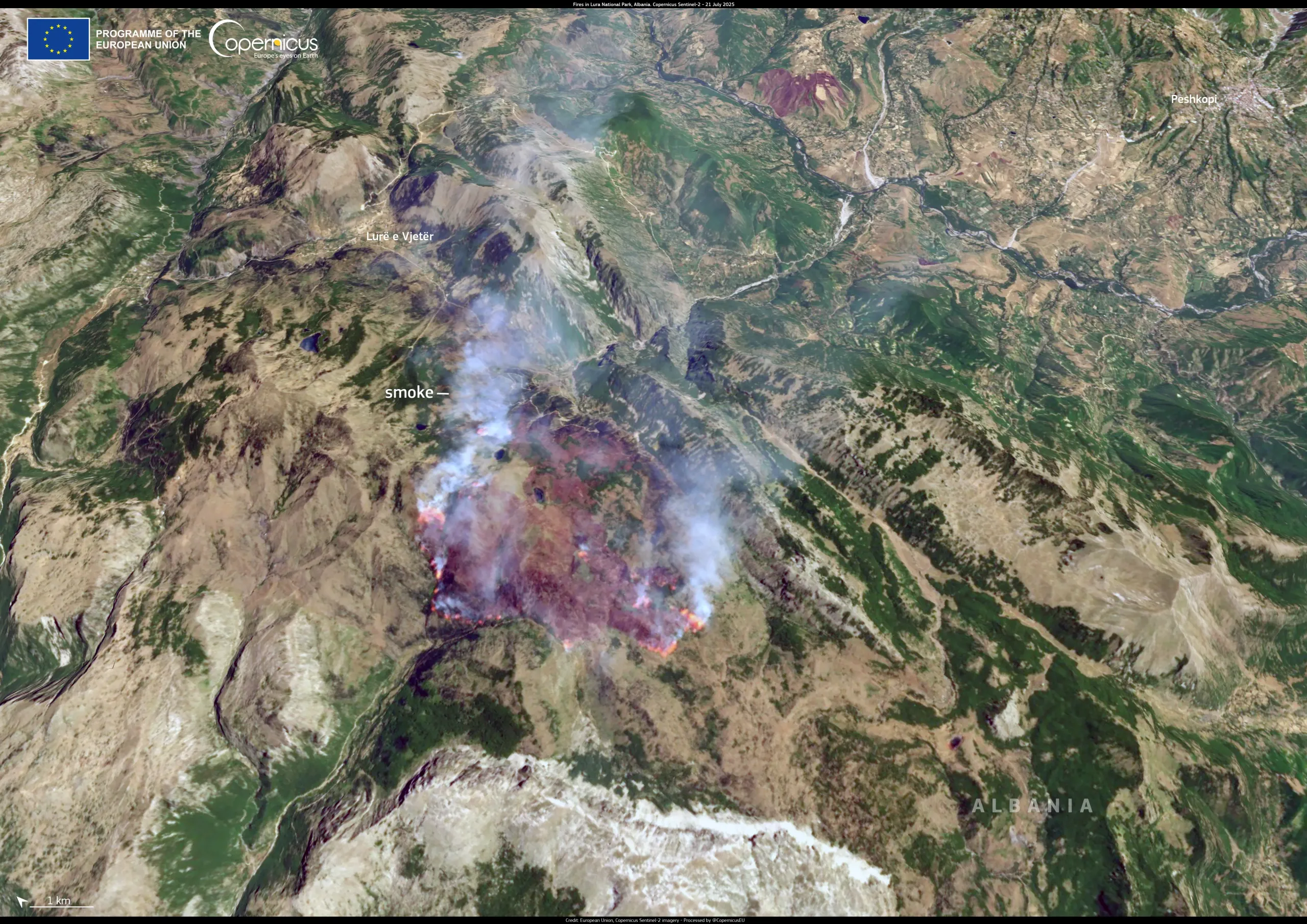 Albania affected by devastating wildfires