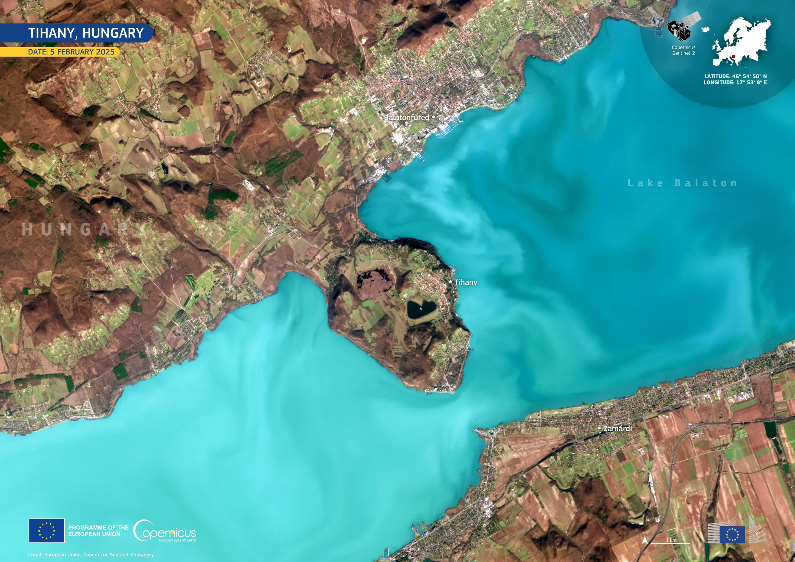 The Tihany Peninsula, Hungary