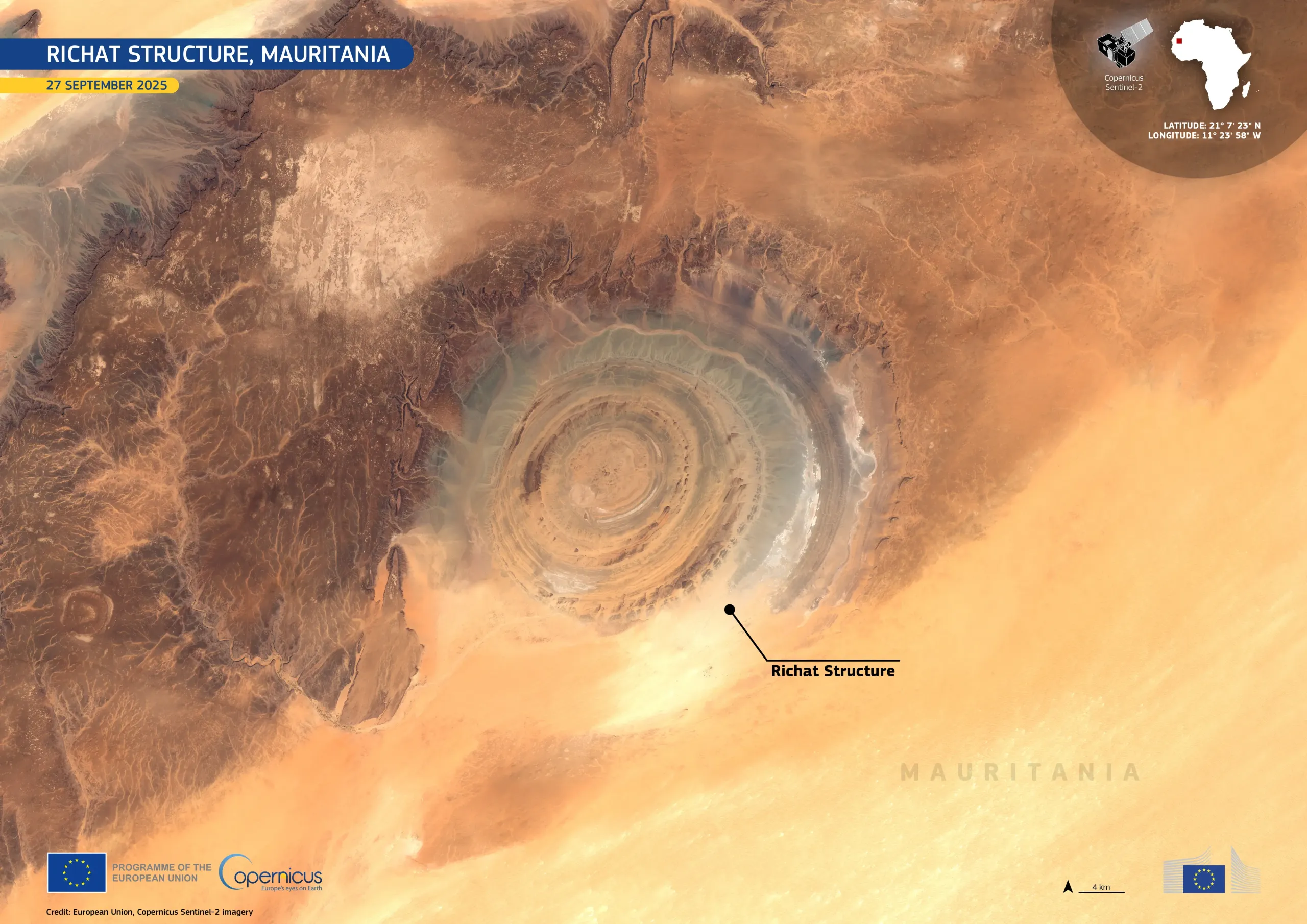 The Richat Structure, Mauritania