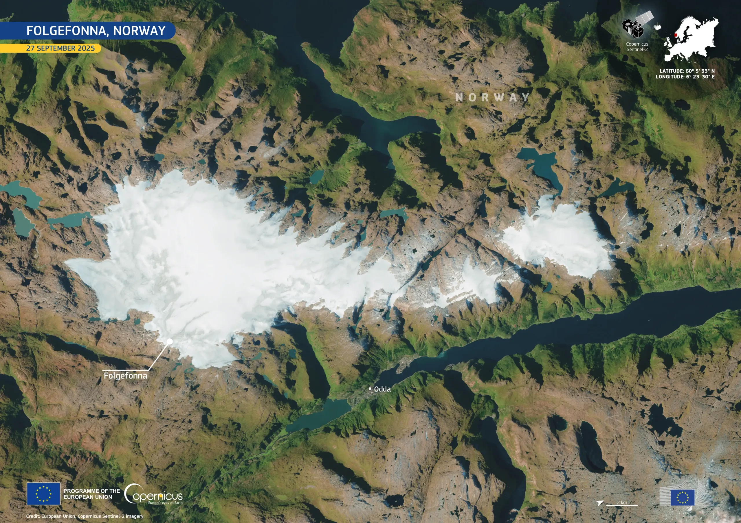 The Folgefonna Glacier, Norway