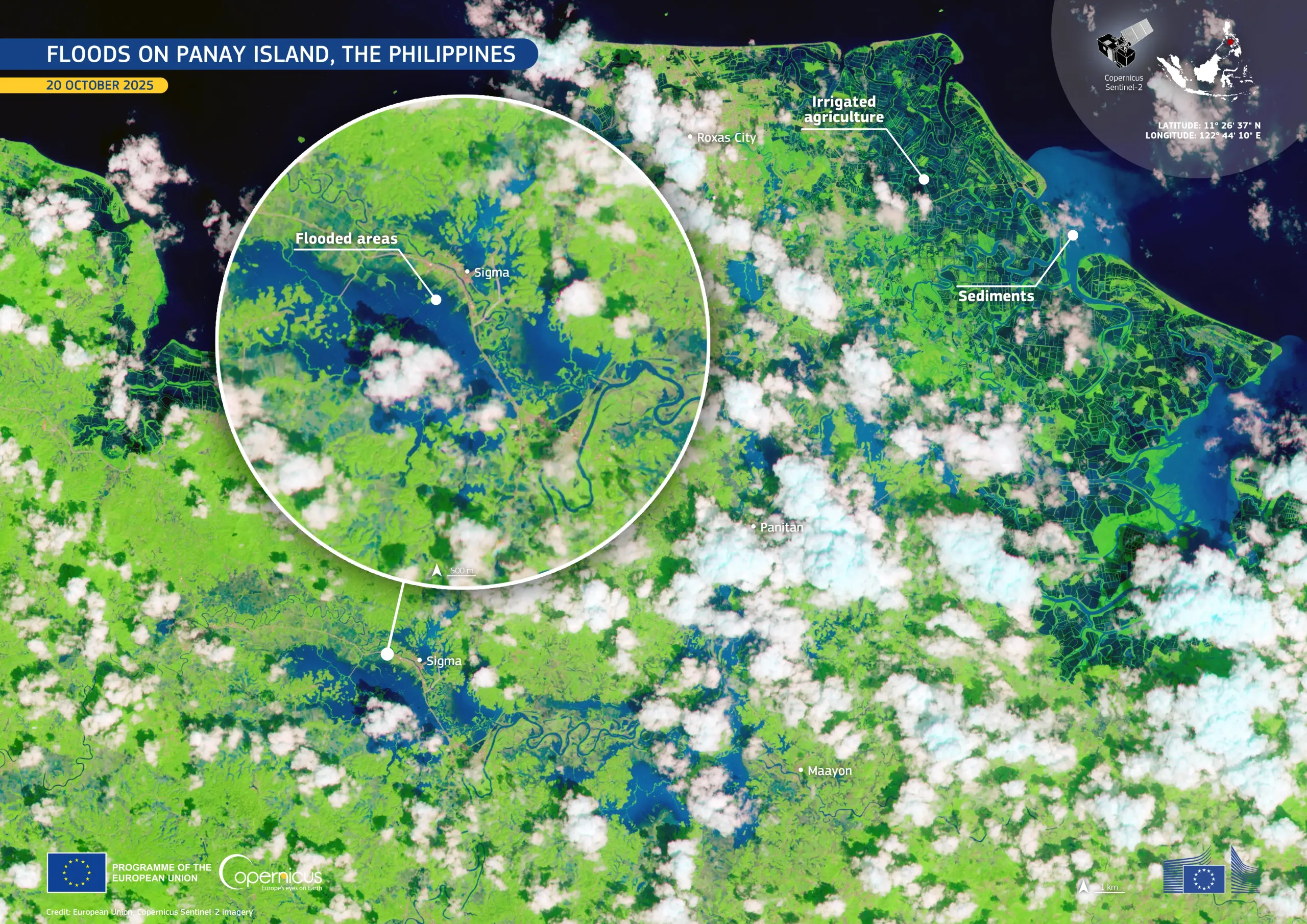 Floods on Panay Island, the Philippines