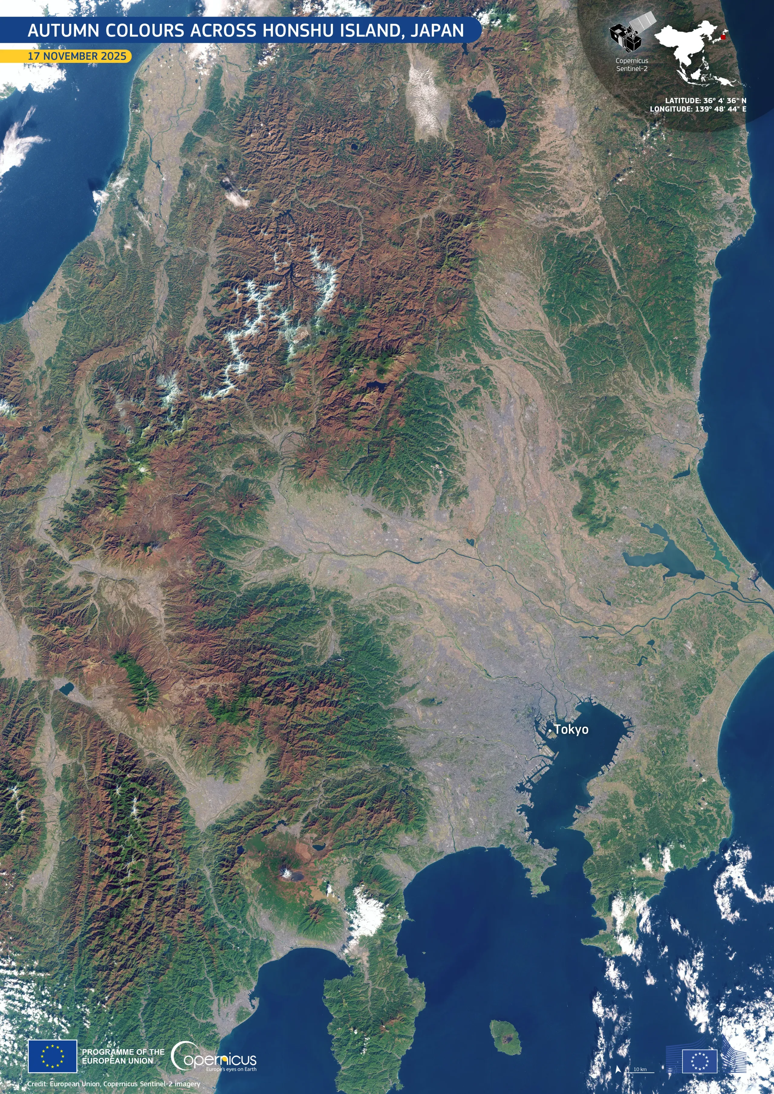 Autumn colours across Honshu Island, Japan