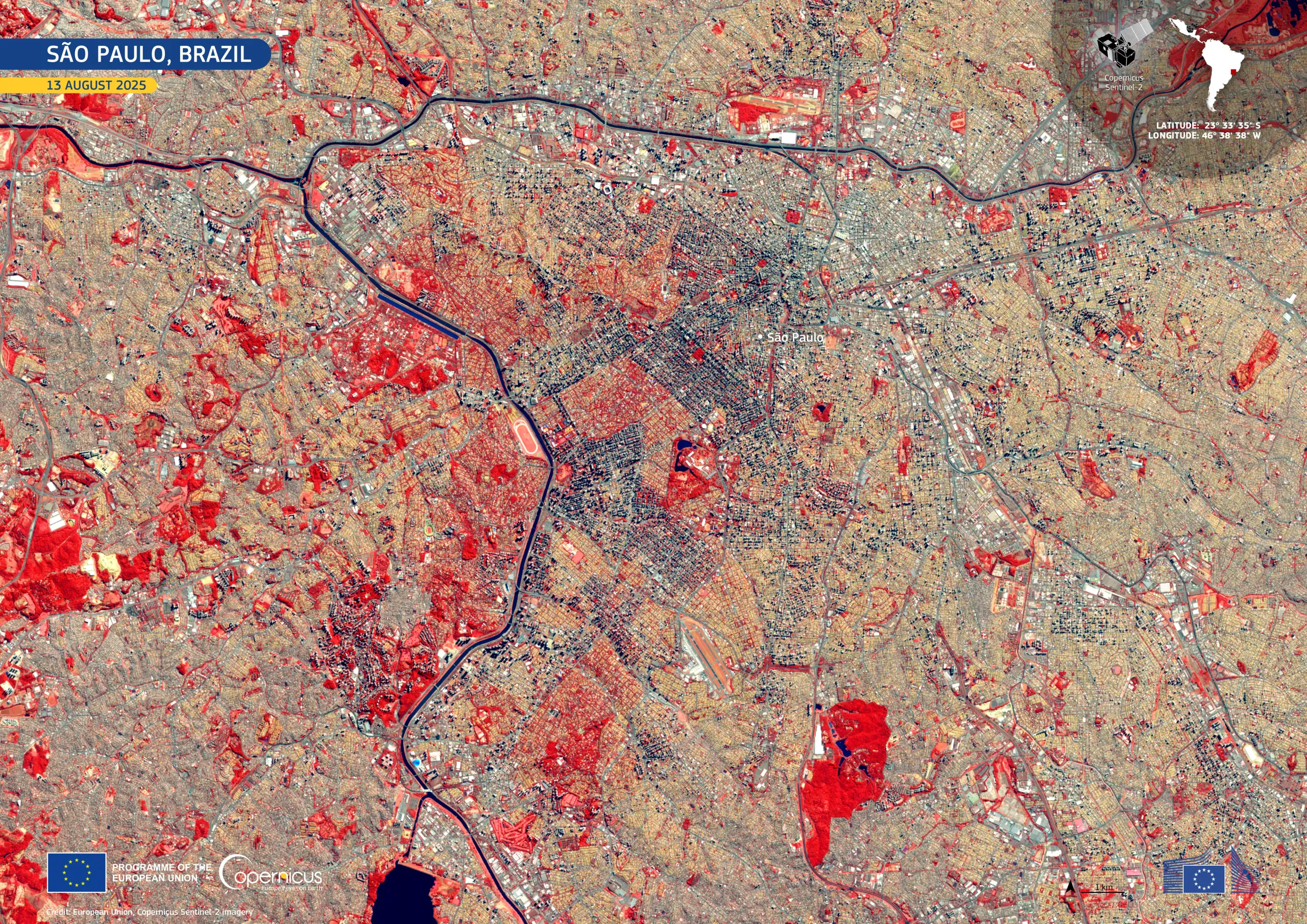 São Paulo as seen from space