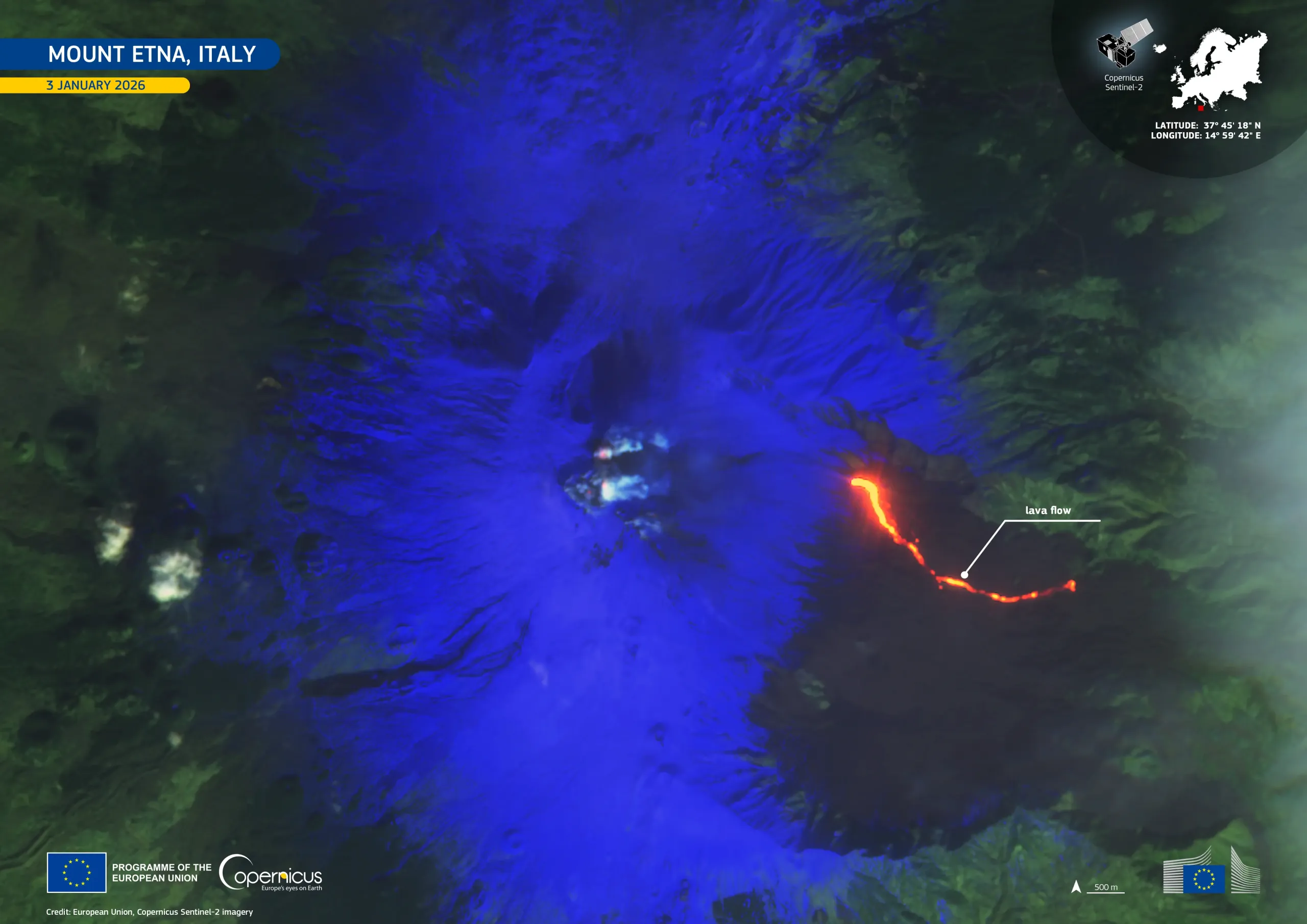 First eruption of Mount Etna in 2026