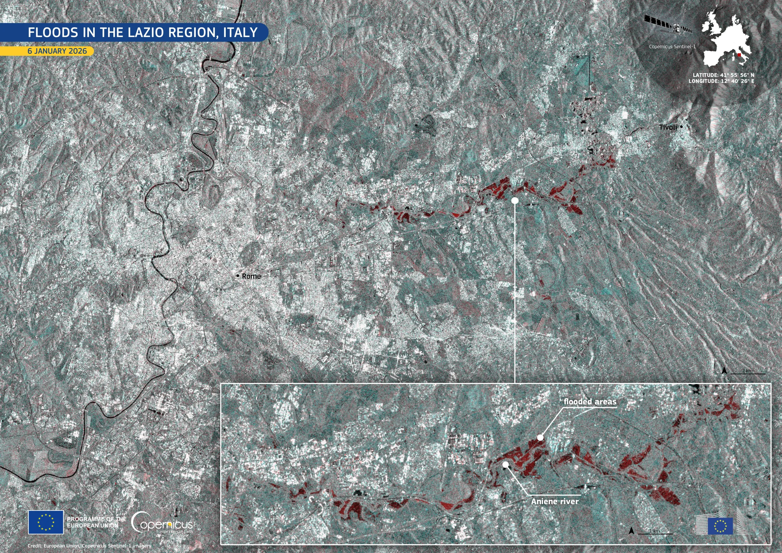 Floods in the Lazio Region, Italy