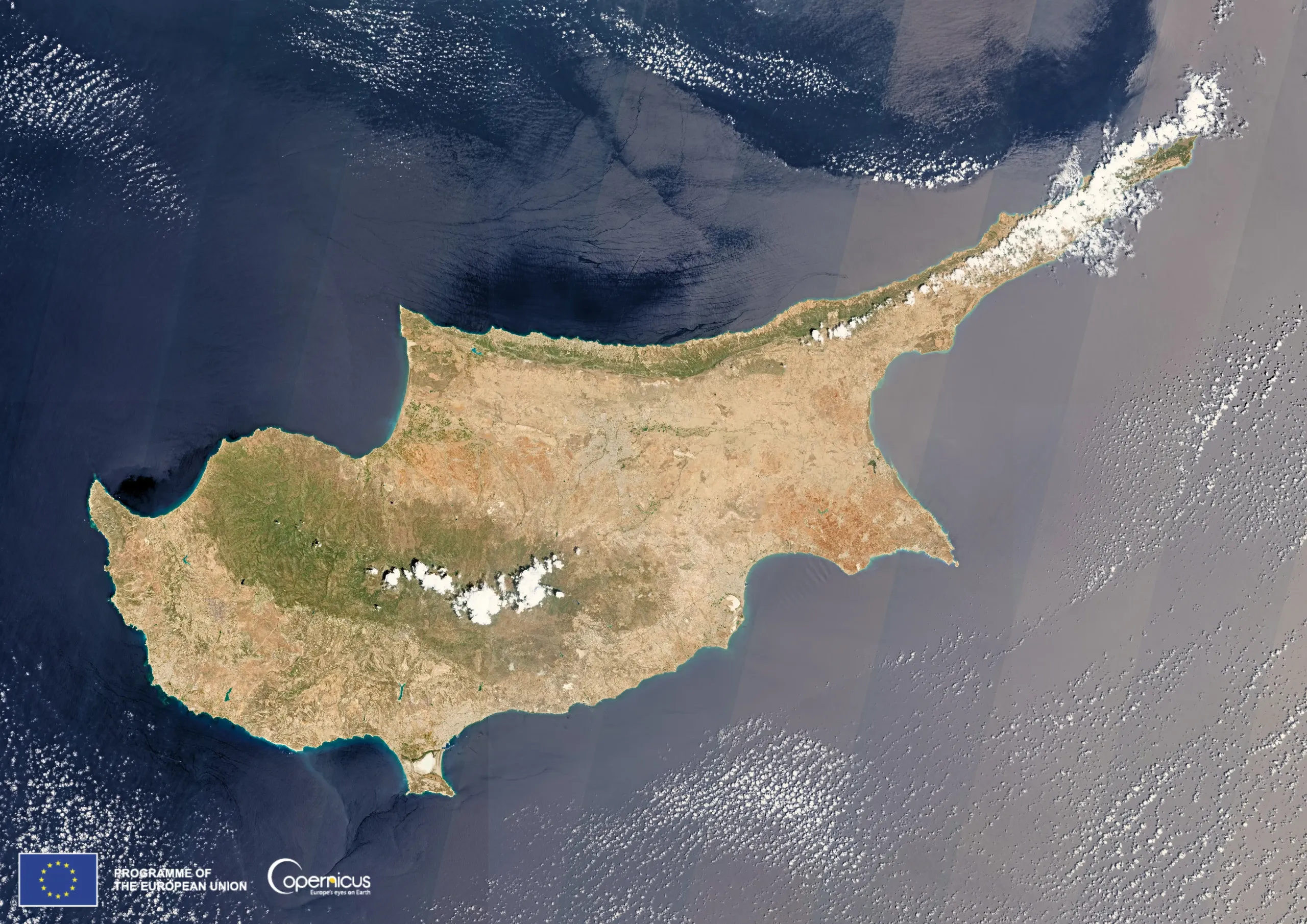 Aphrodite's island from Space