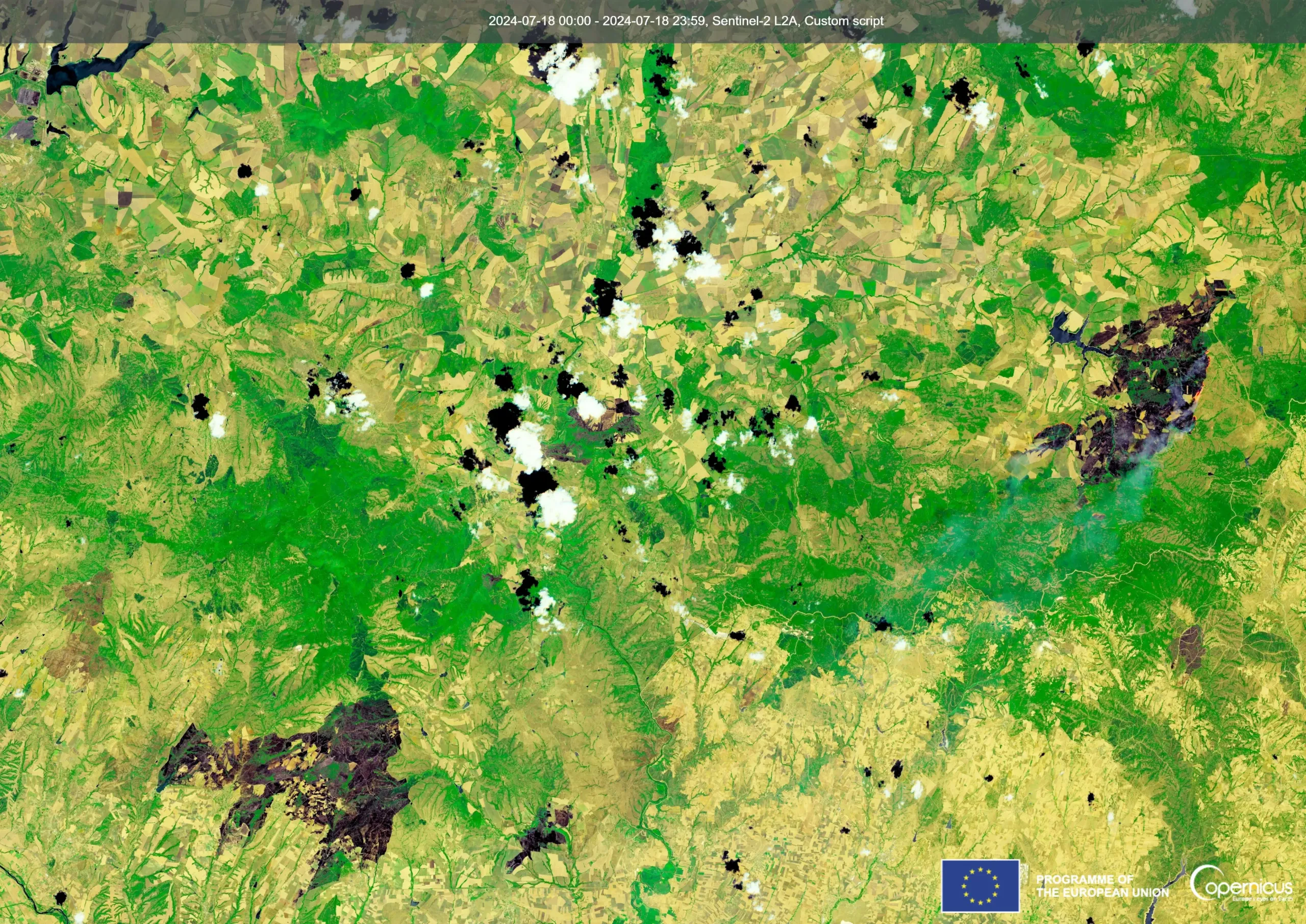 Bulgarian regions battling with fires