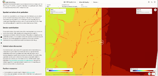 A heatmap on a computer screen with varying shades of red, yellow, and green, indicating different data levels.