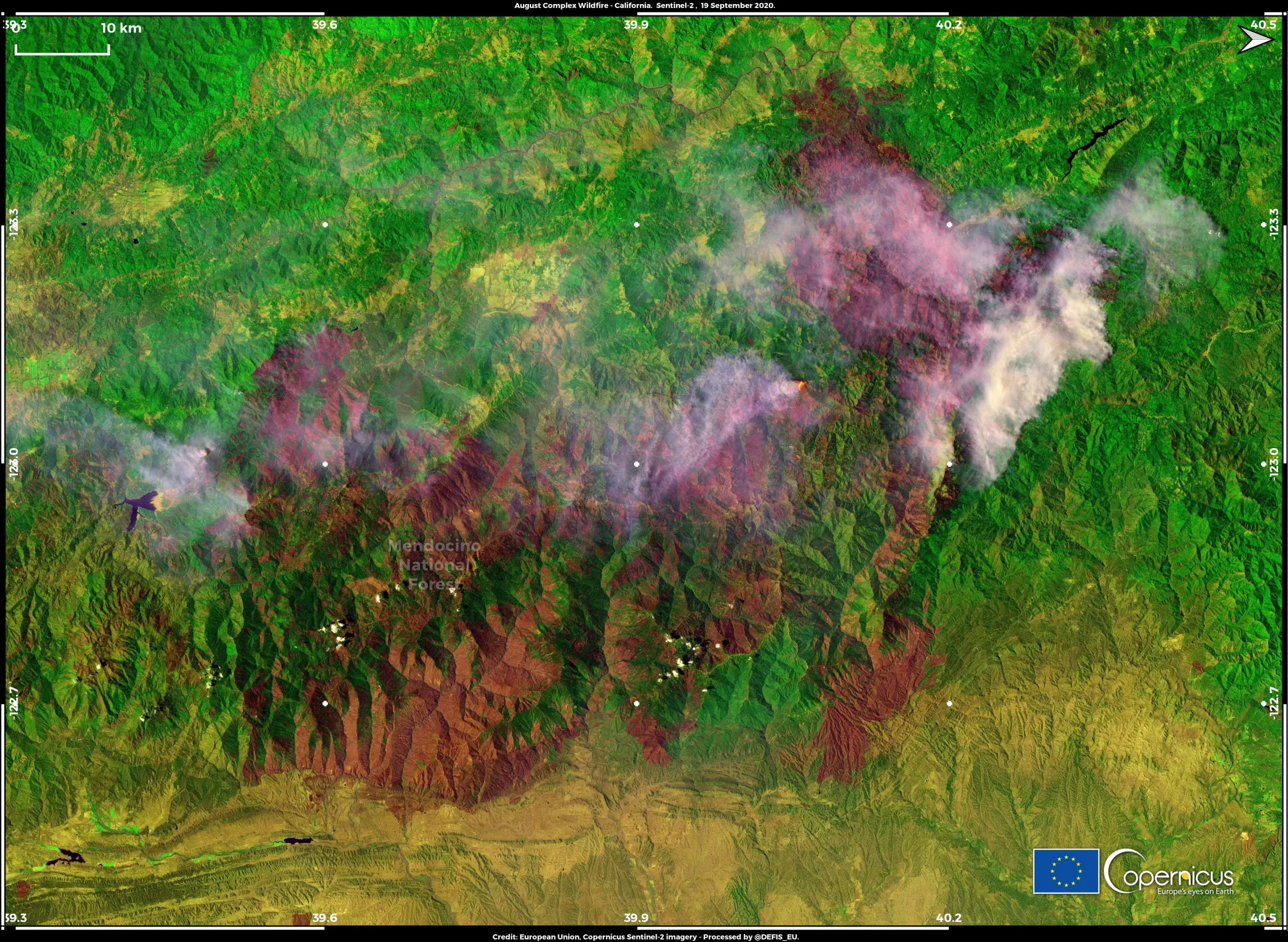 The August Complex Wildfire - California