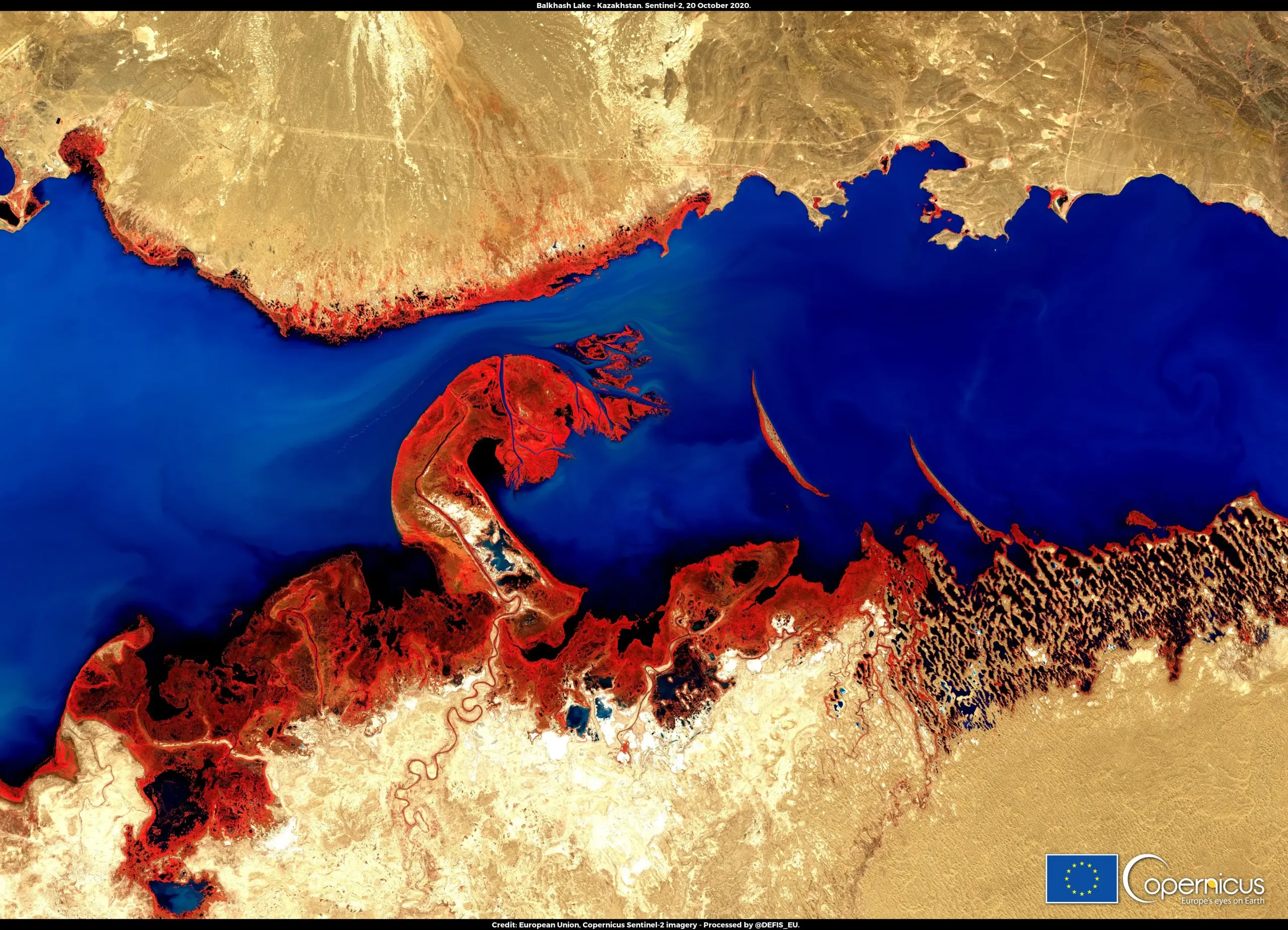 Lake Balkhash, Kazakhstan