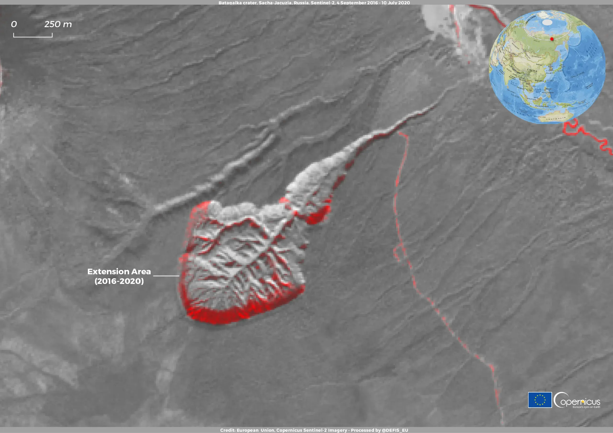 Batagaika crater
