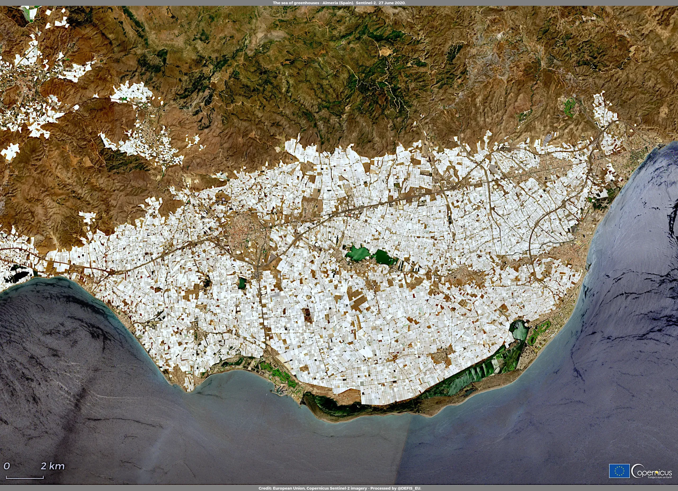 The sea of greenhouses, Almería  